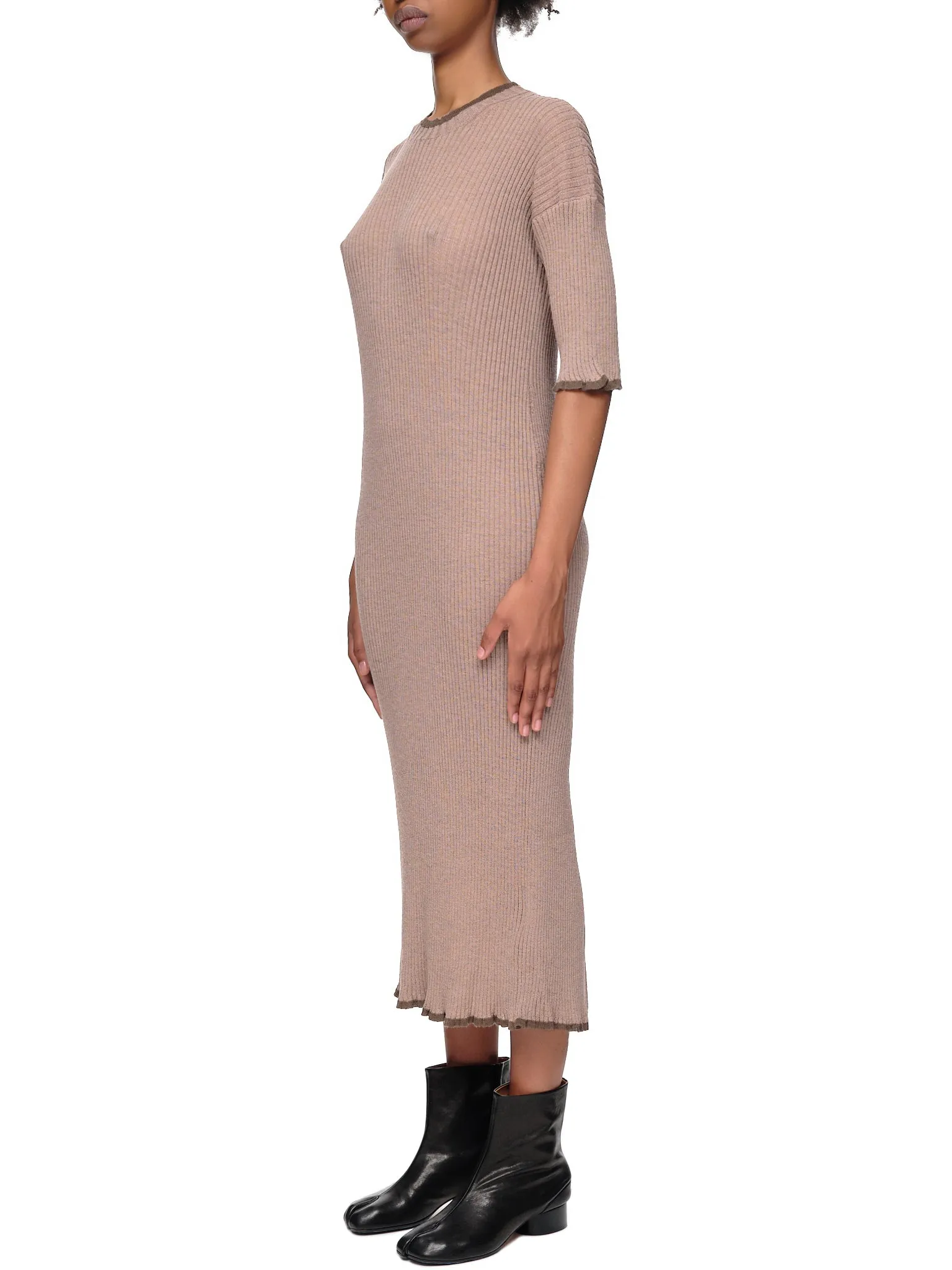 Knit Tube Dress (S52CT0716-S18060-002F-BROWN) sold by lorenzo product image thumbnail 2