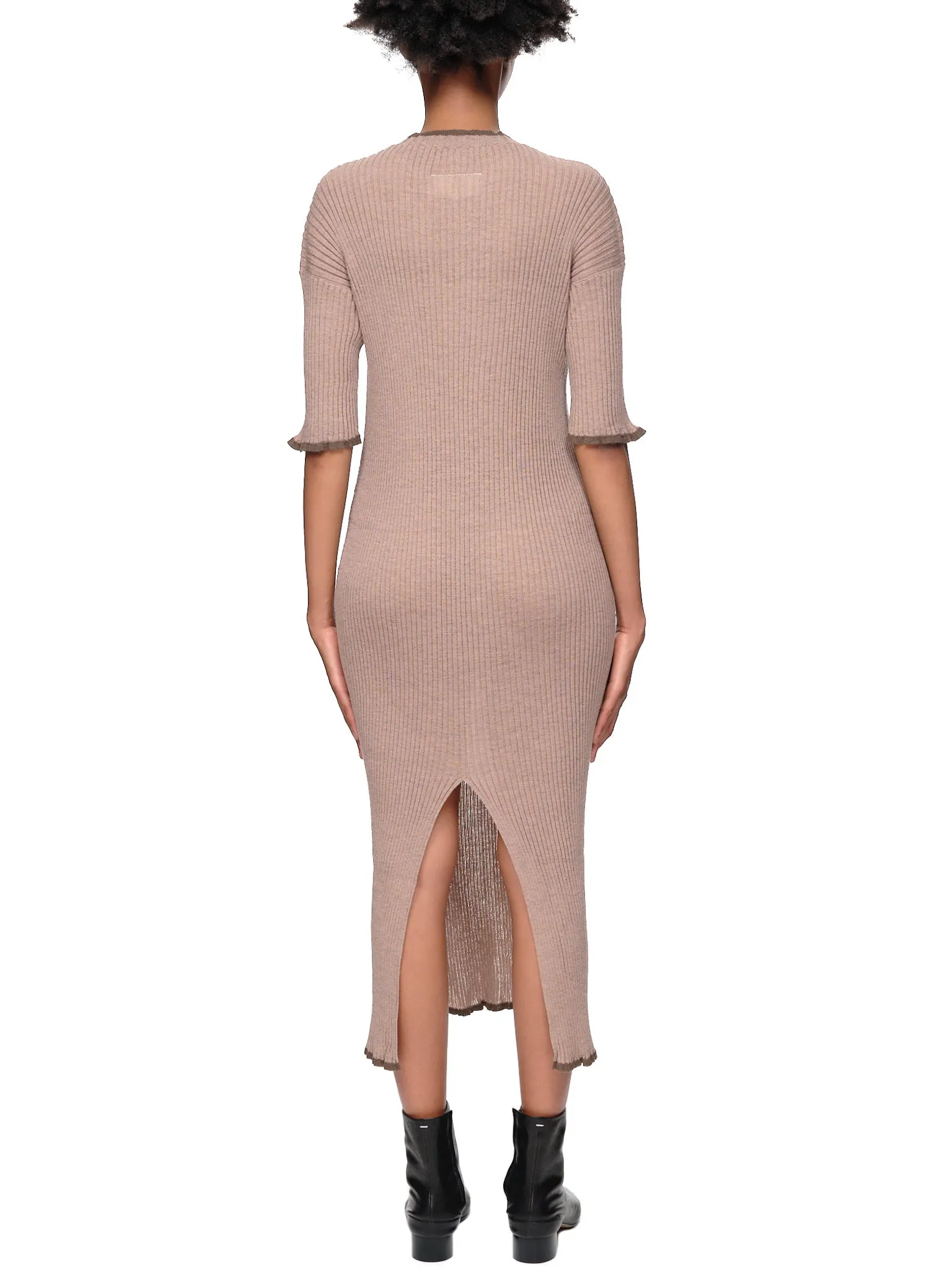 Knit Tube Dress (S52CT0716-S18060-002F-BROWN) sold by lorenzo product image thumbnail 3