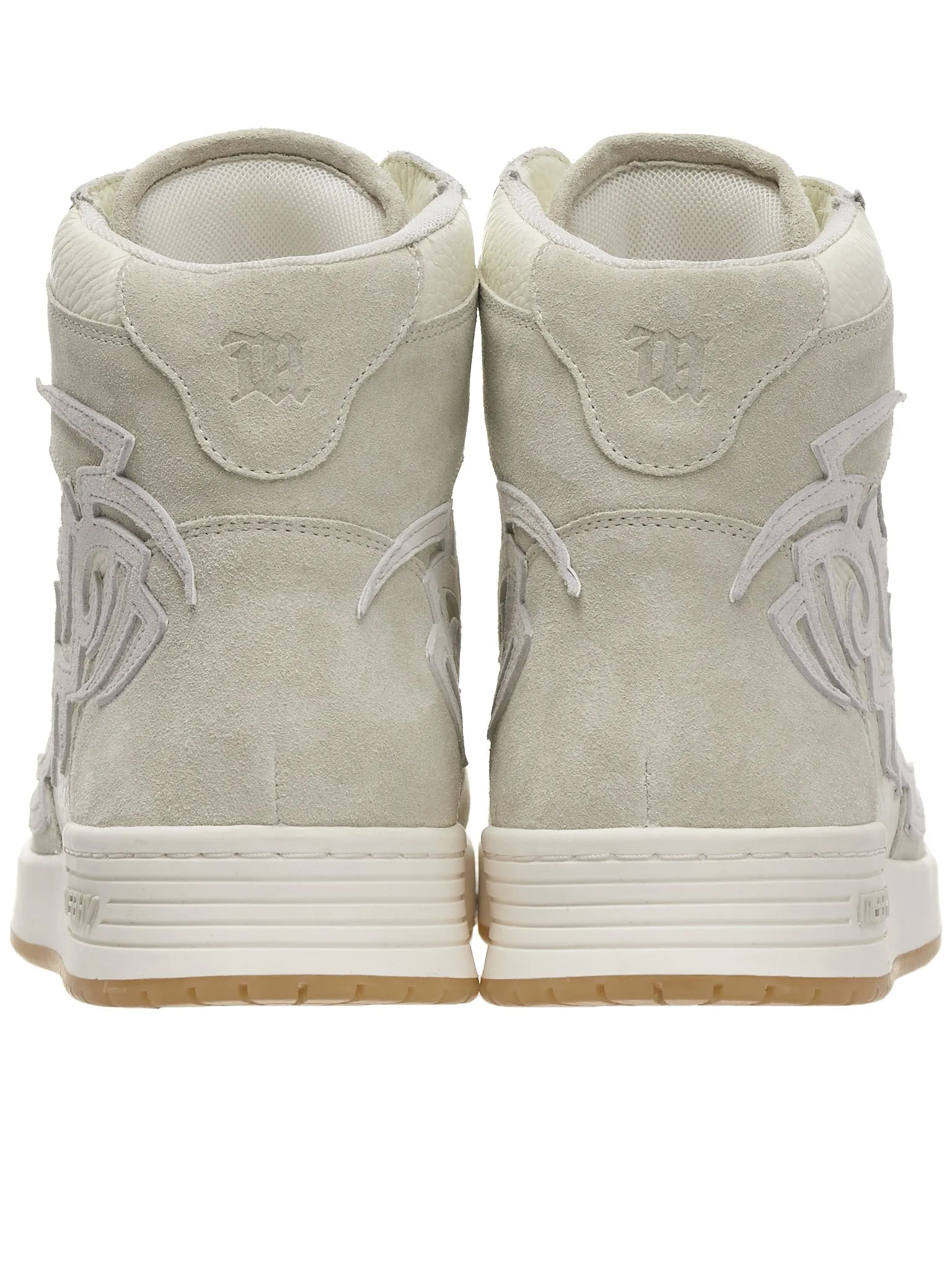 Suede High Top Sneakers (022BW410-OFF-WHITE) sold by lorenzo product image thumbnail 4