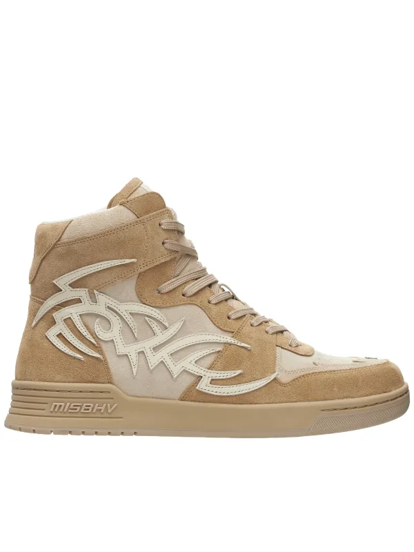 Suede High Top Sneakers (3121BW408-BEIGE) sold by lorenzo