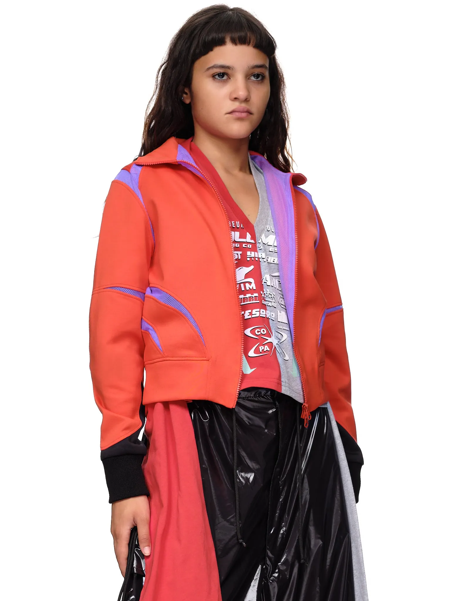 Slash Cutout Jacket (JA01336713-RED-PURPLE) sold by lorenzo product image thumbnail 4