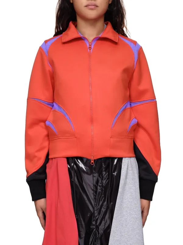 Slash Cutout Jacket (JA01336713-RED-PURPLE) sold by lorenzo