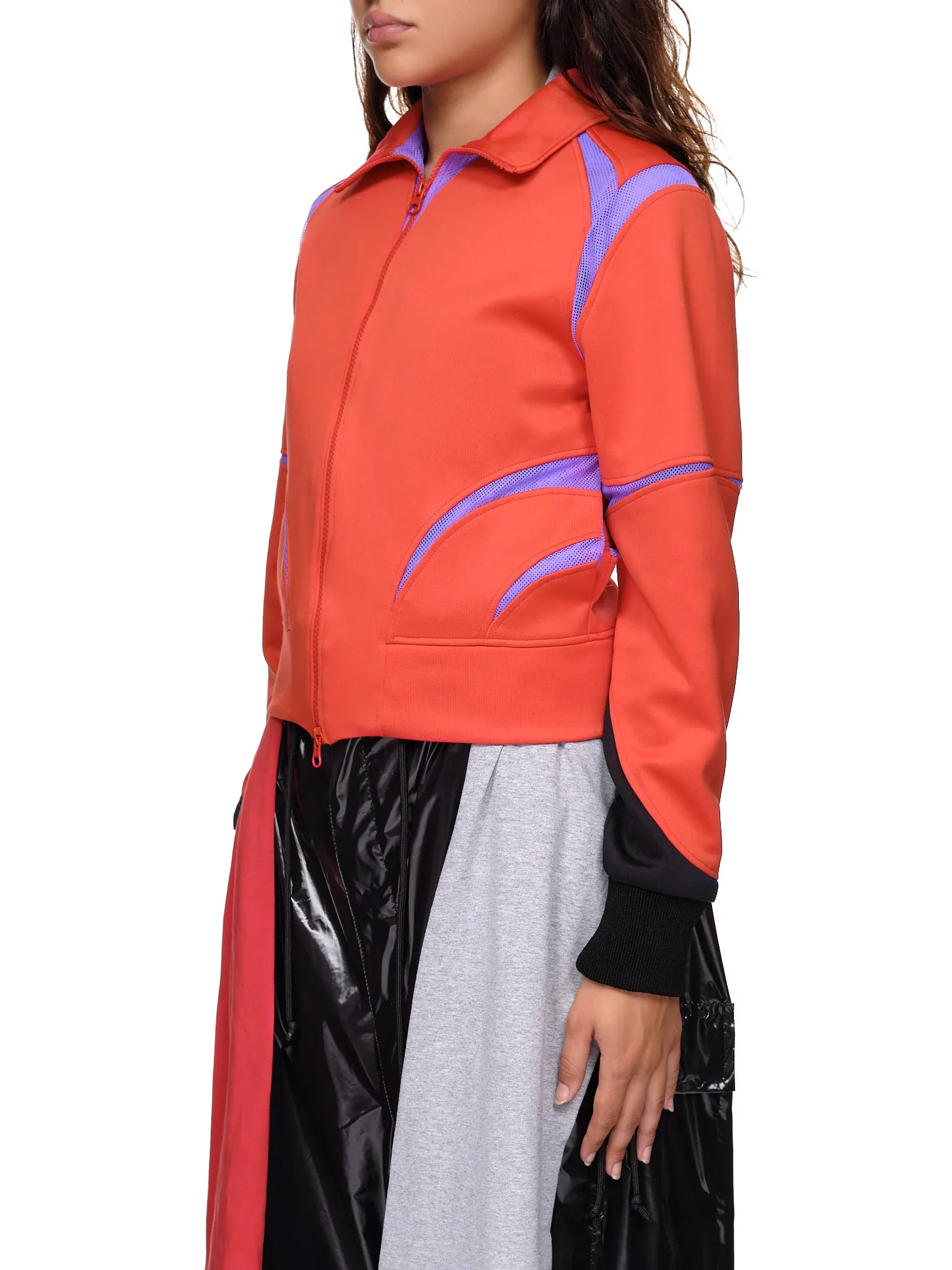 Slash Cutout Jacket (JA01336713-RED-PURPLE) sold by lorenzo product image thumbnail 2