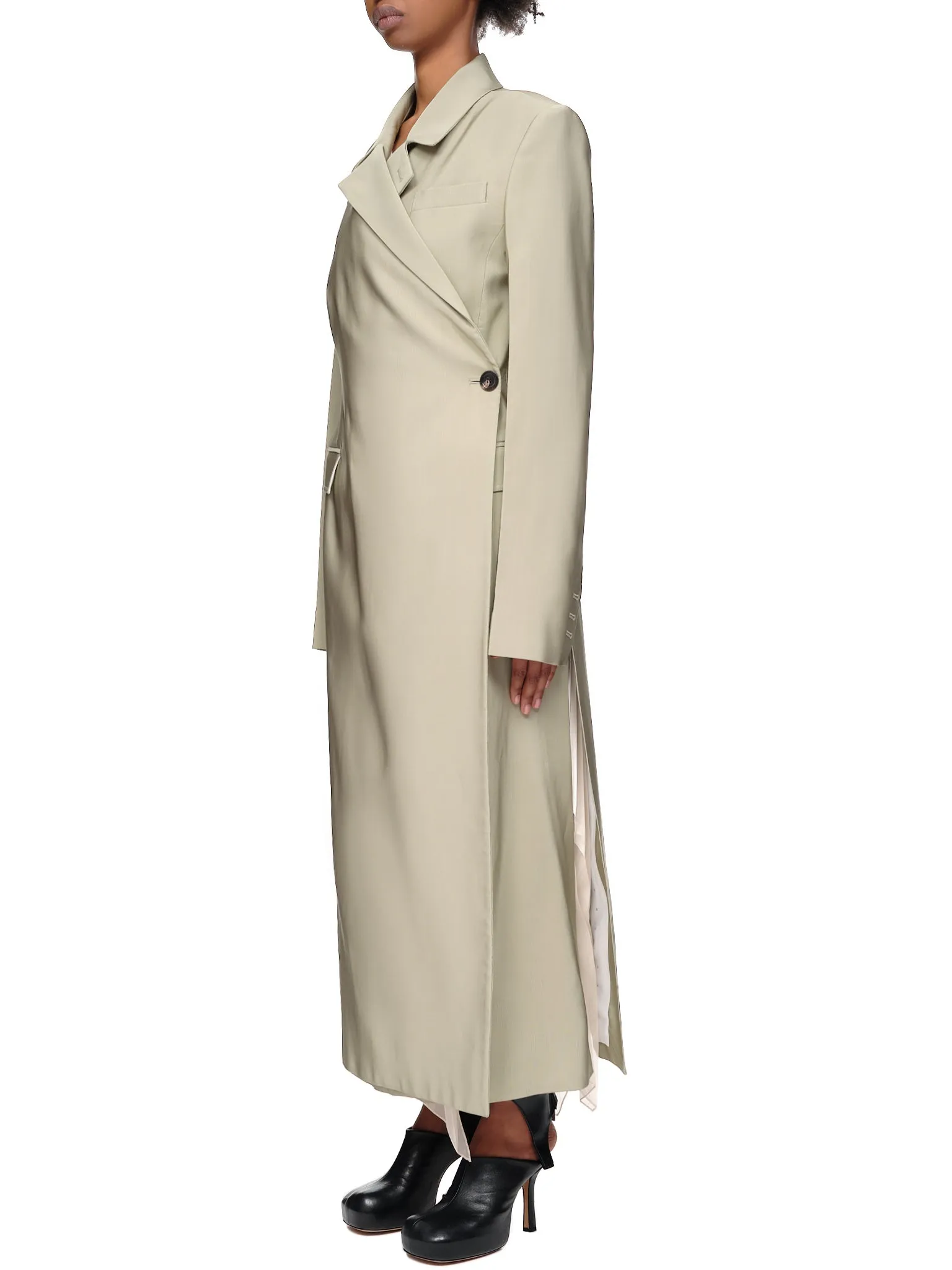 Duster Length Coat (PD-645-WOVI001-SAGE) sold by lorenzo product image thumbnail 2