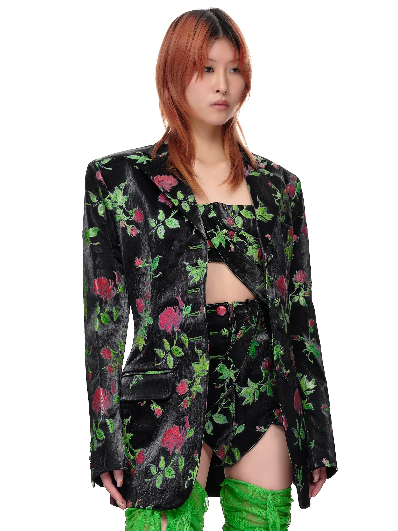Floral Print Blazer (17JK-ROSE-PRINTS) sold by lorenzo product image thumbnail 4