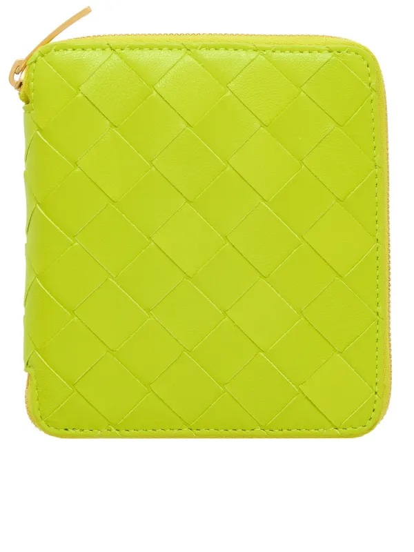 Zipped Card Case (690572VCPP2-7302-ACID-KIWI-GOL) made by Bottega Veneta