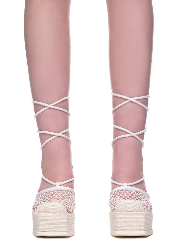 Stretch Wedges (689536V1O01-OPTIC-WHITE) made by Bottega Veneta