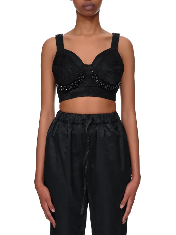 Crystal Bustier (5084B-0464-BLACK-JET) sold by lorenzo