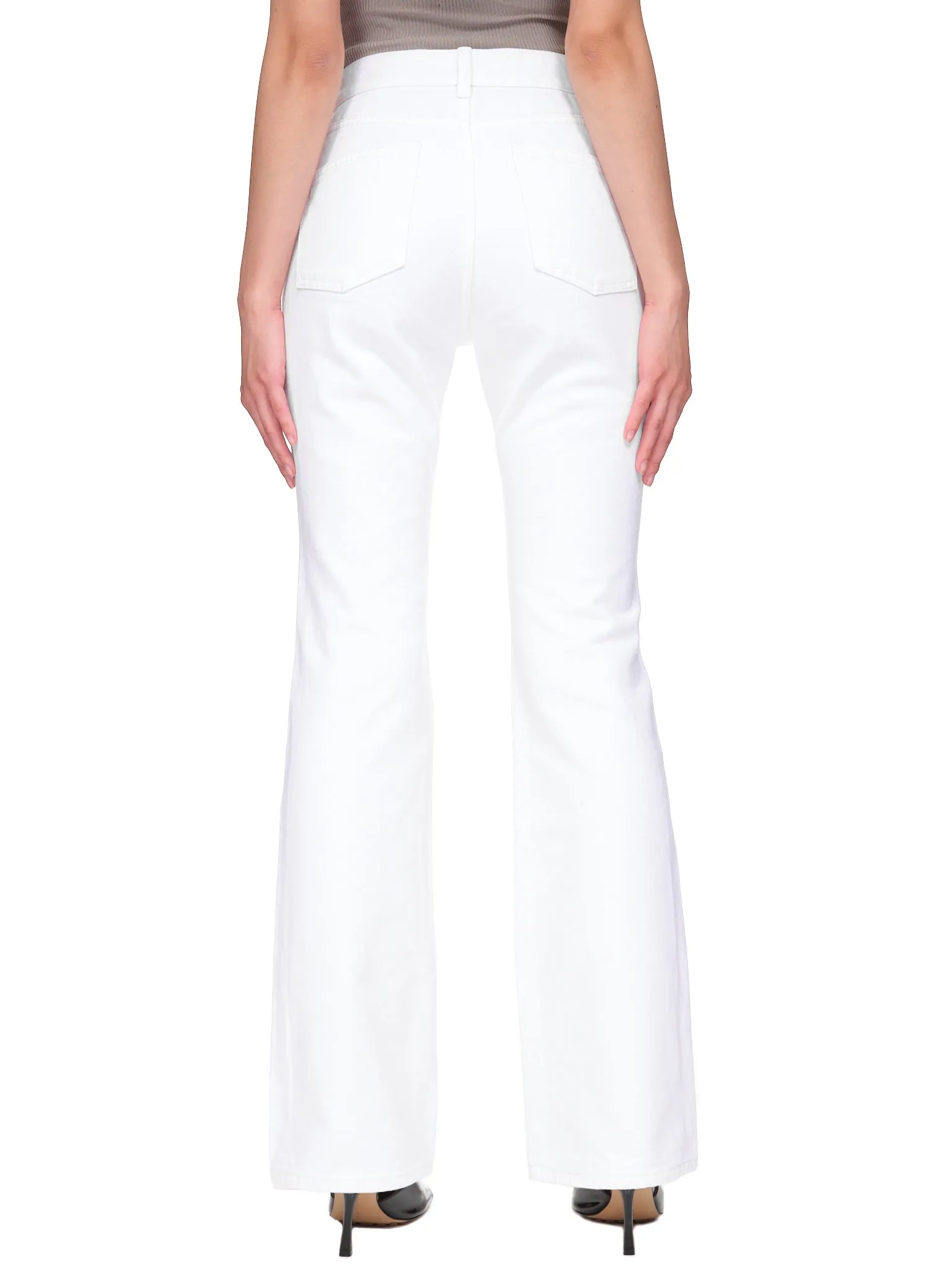 Flared Jeans (JN063-FLARED-WHITE) sold by lorenzo product image thumbnail 3