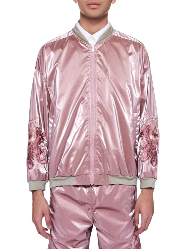 Gradation Chaos Embroidery Blouson Jacket (11BL117-PINK) sold by lorenzo