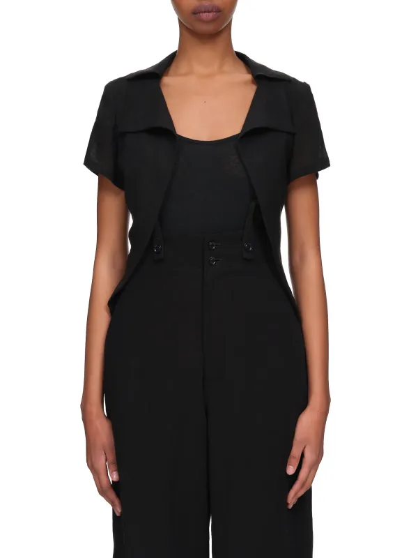 Linen Untwisting Tailcoat (FG-J60-302-1-BLACK) sold by lorenzo