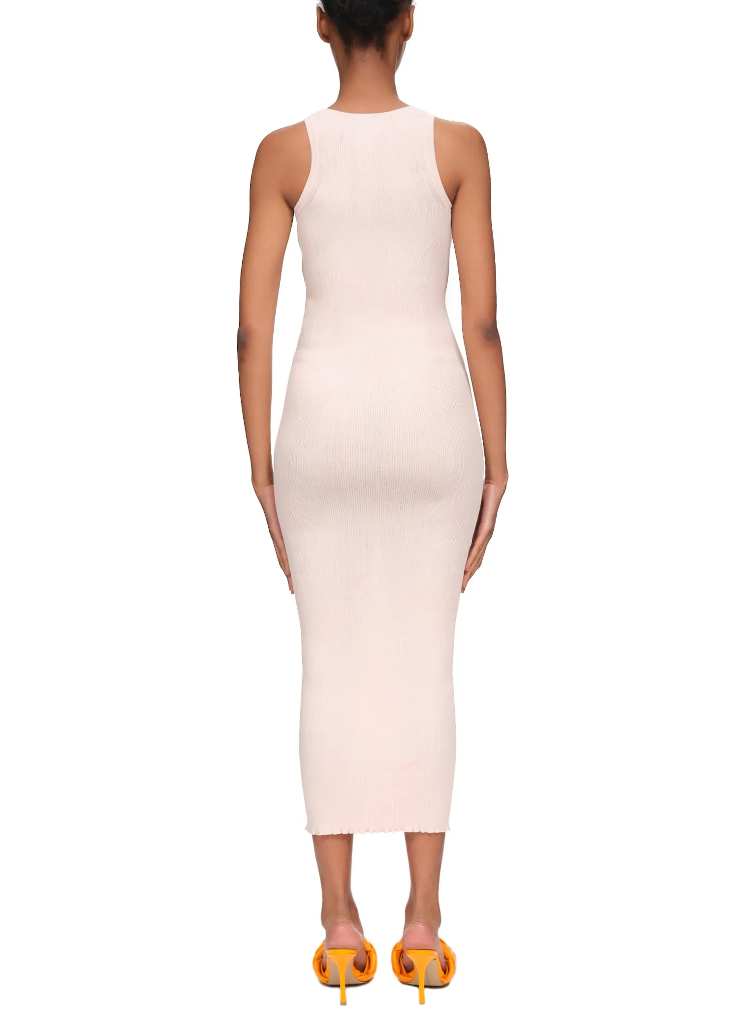 Ribbed Bodycon Dress (22EMRO016ML0498-U1655-PINK) sold by lorenzo product image thumbnail 3