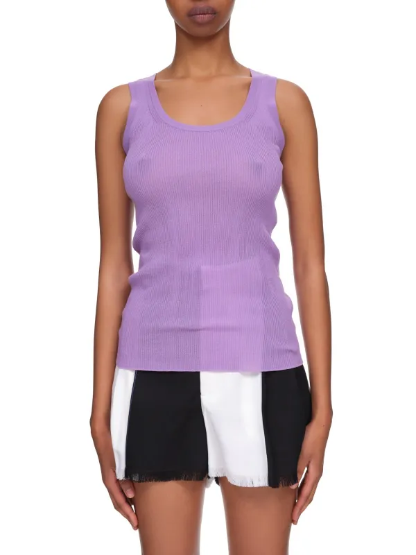 Think Knit Tank (22EMPU028ML0498-U3153-PURPLE) sold by lorenzo