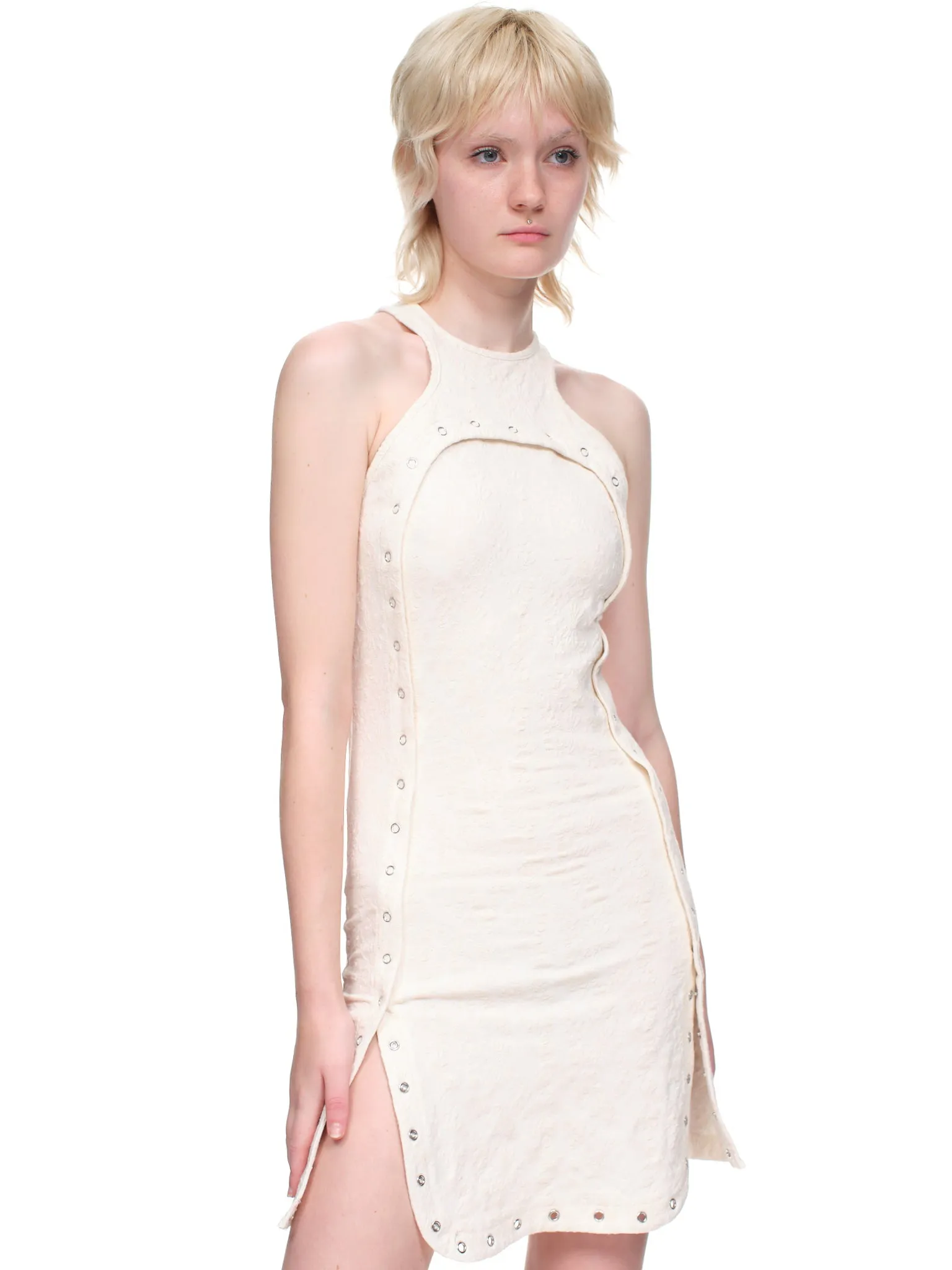 Undone Mini Dress (3021-EL-BONE) sold by lorenzo product image thumbnail 4