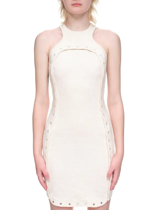 Undone Mini Dress (3021-EL-BONE) made by Eckhaus Latta