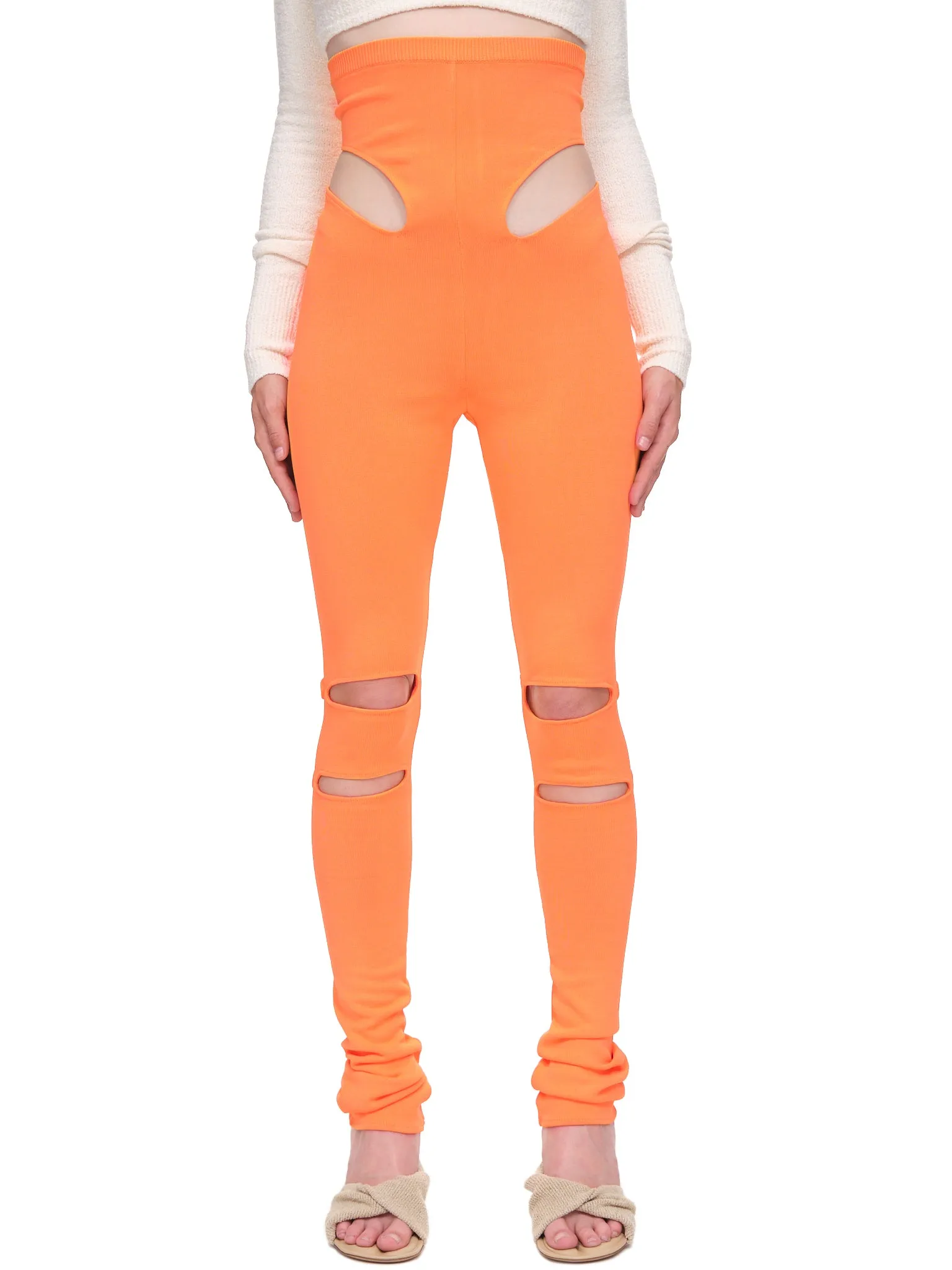 Knit Cutout Leggings (TR06-KN-F-MANDARIN) sold by lorenzo