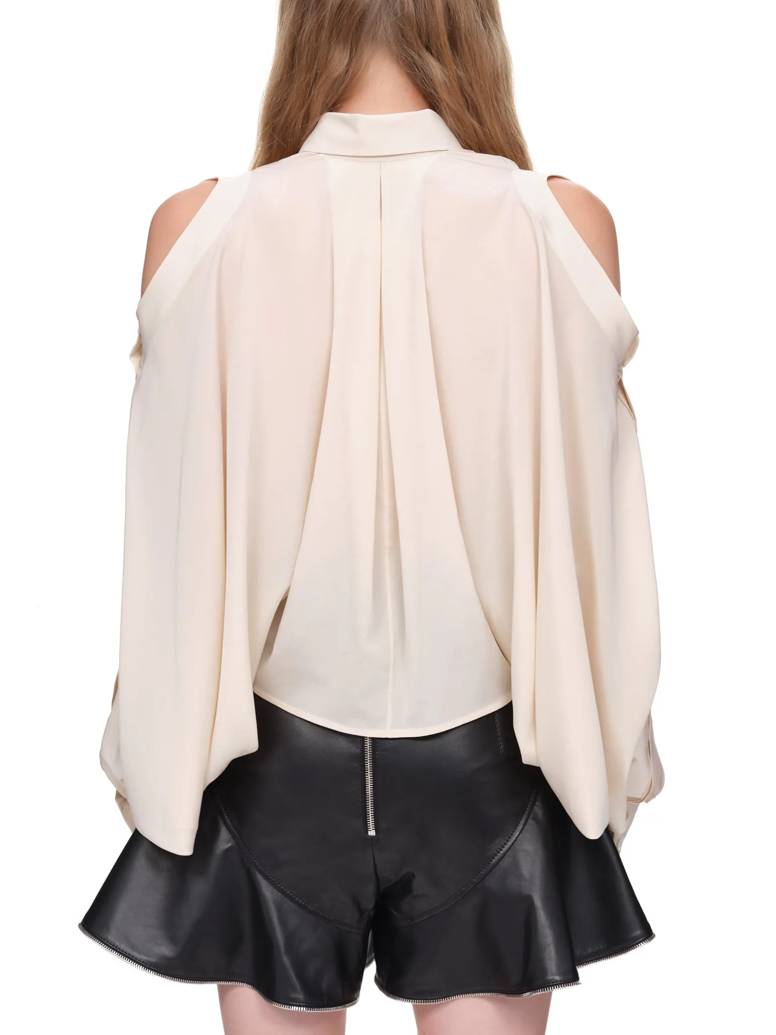 Cut-Out Blouse (WB05-BOTETI-WHITE) sold by lorenzo product image thumbnail 3