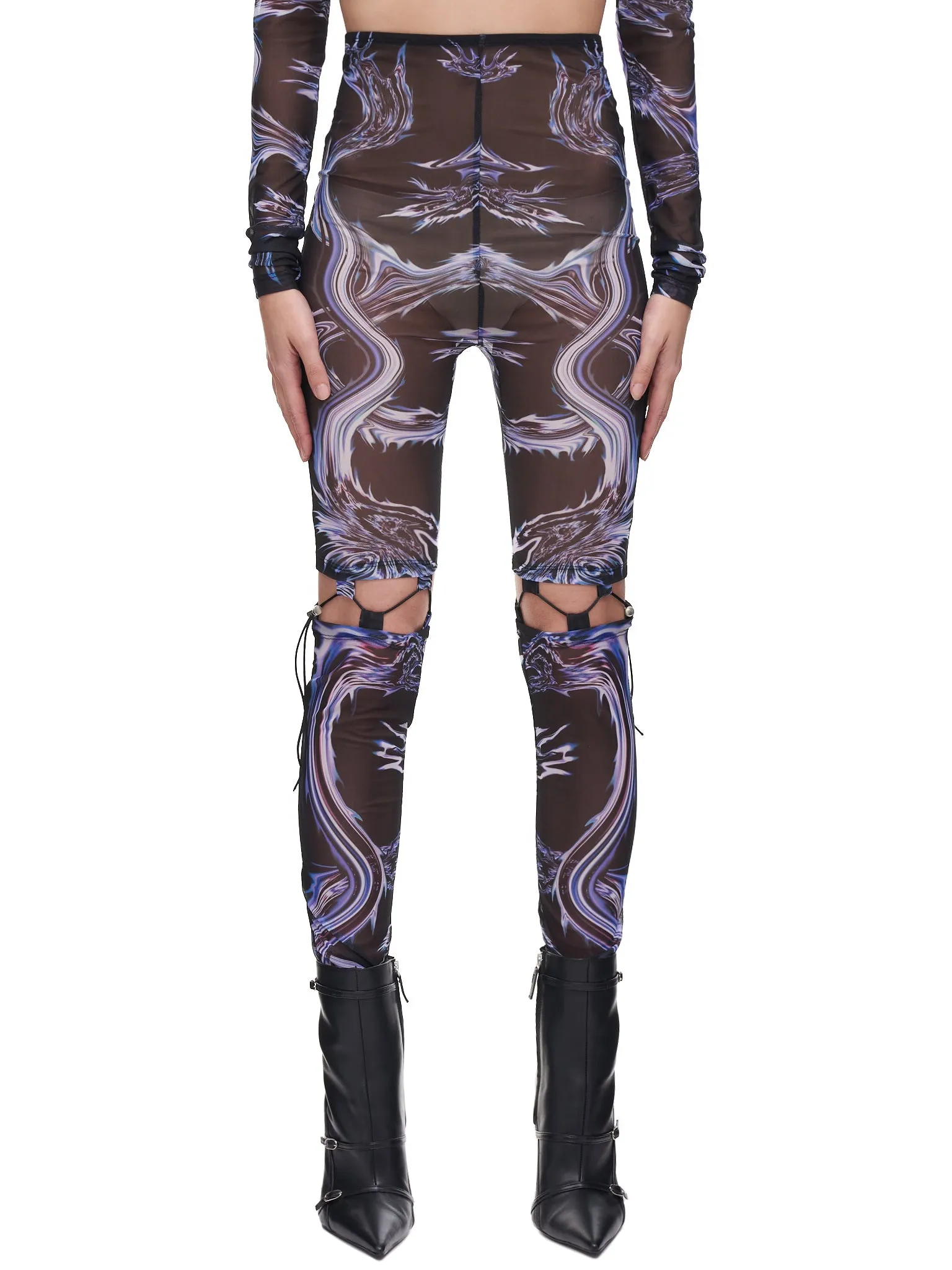 Mesh Cutout Leggings (45-MIRAGE-BLACK) sold by lorenzo