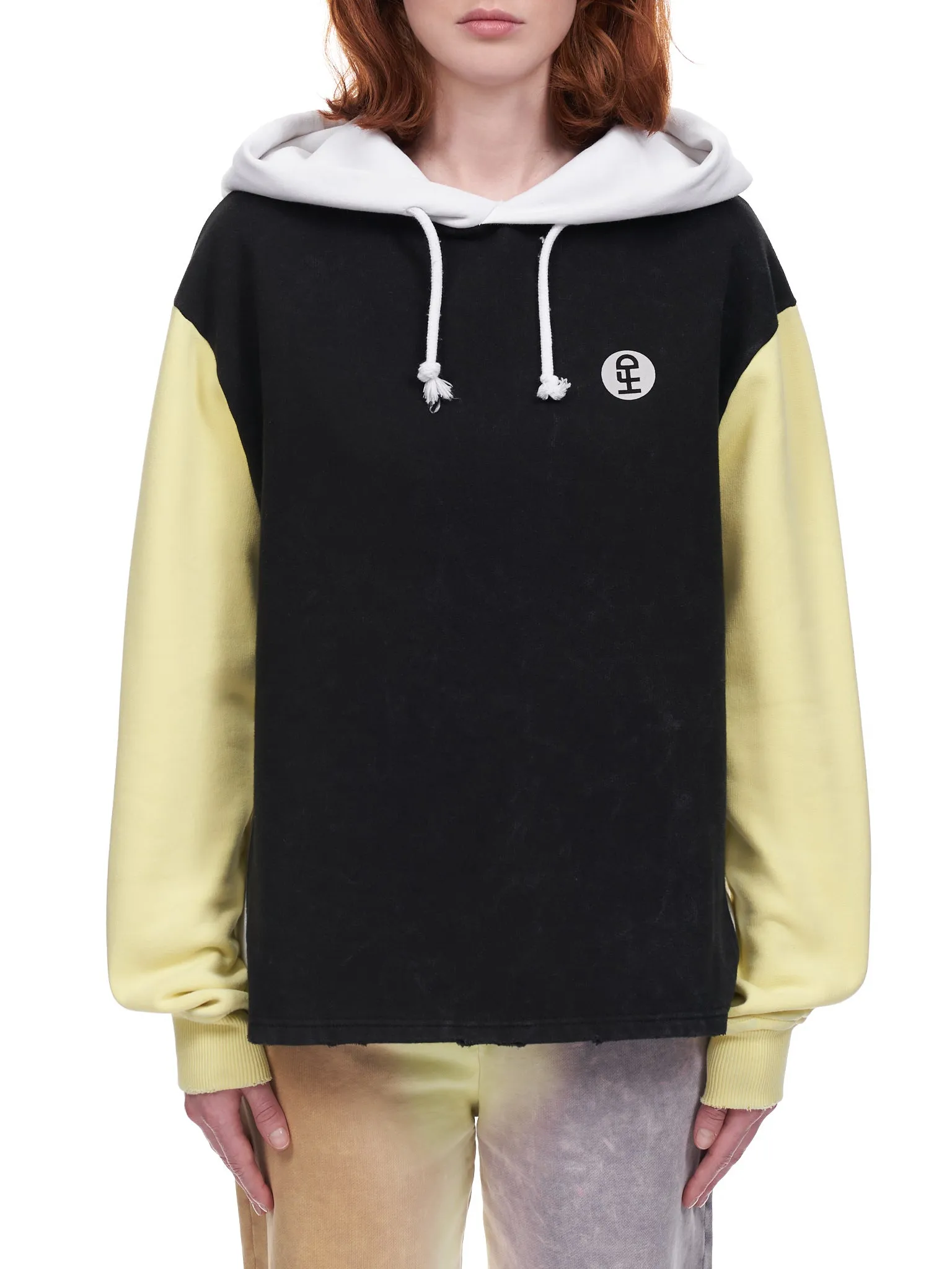 Paneled Sweatshirt (HFD04T021-BLACK) sold by lorenzo