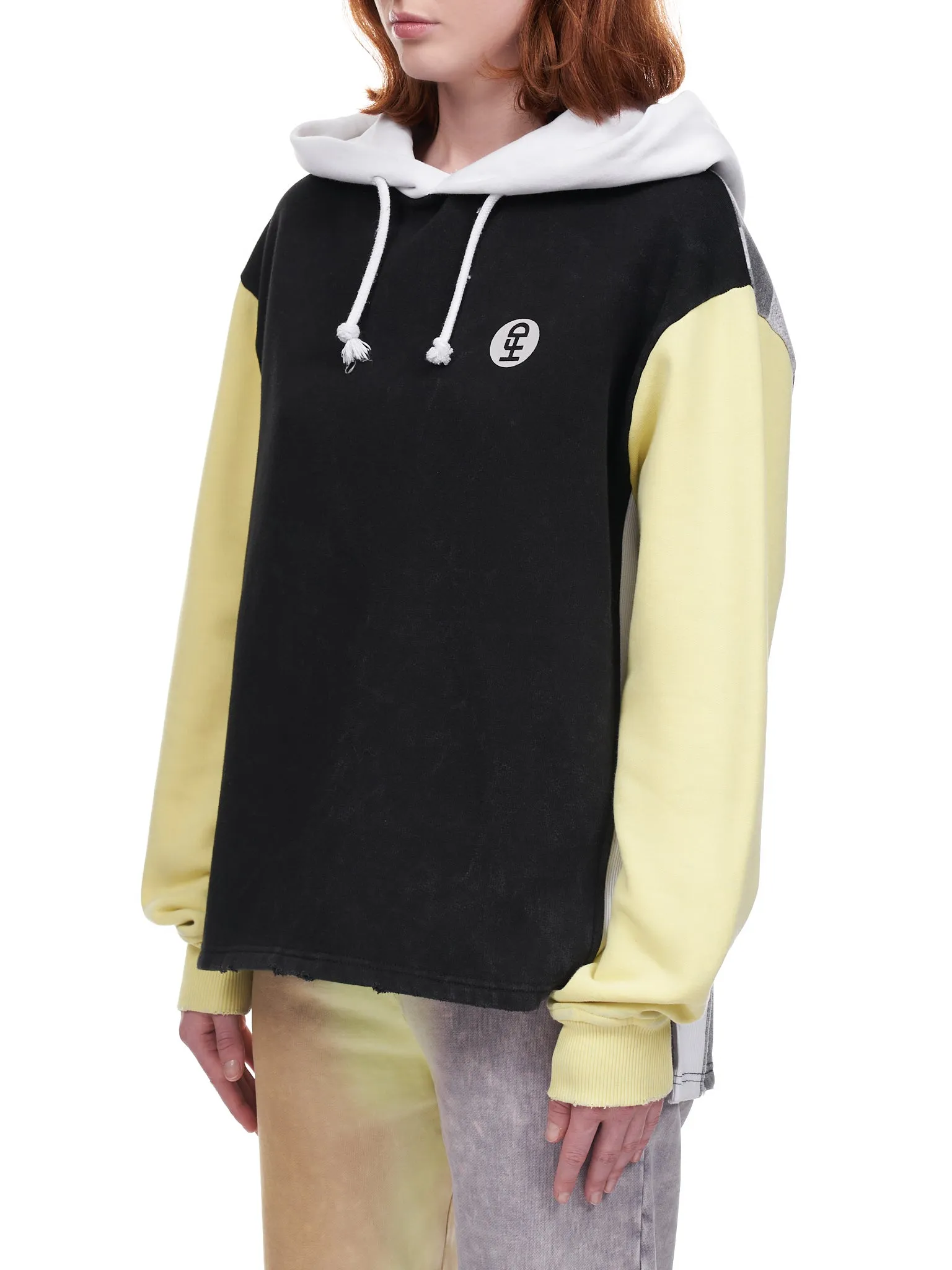 Paneled Sweatshirt (HFD04T021-BLACK) sold by lorenzo product image thumbnail 2