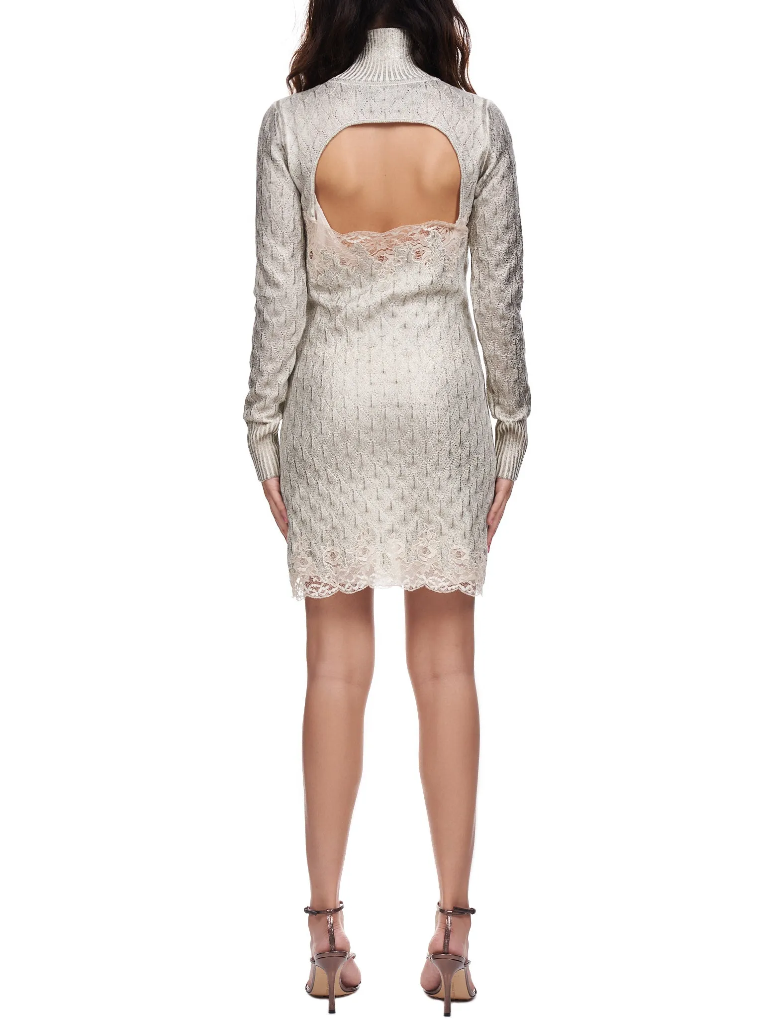 Turtleneck Dress (2A082A-168-IVORY) sold by lorenzo product image thumbnail 3