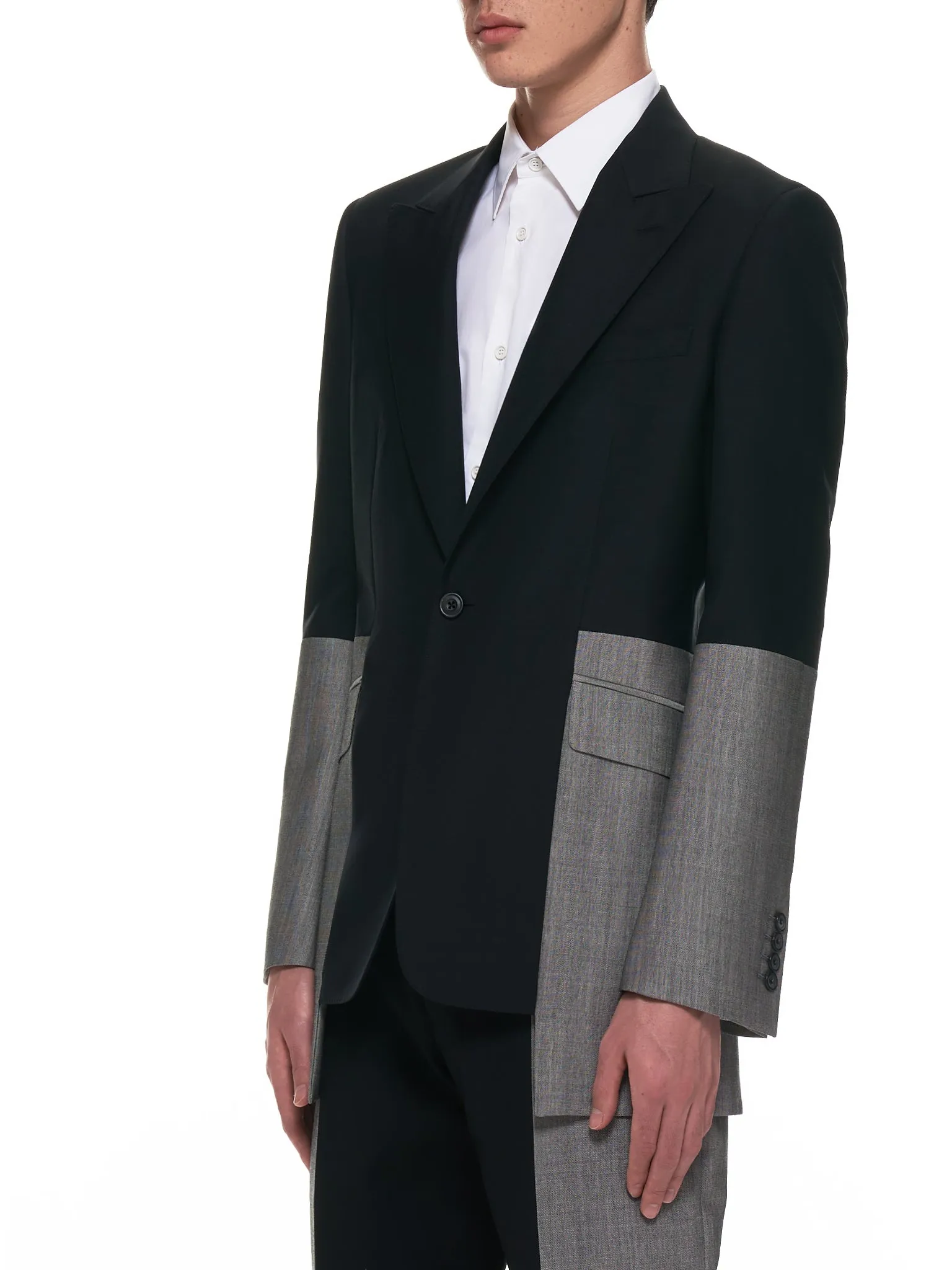 Tonal Blazer (615319QPU72-BLACK) sold by lorenzo product image thumbnail 2