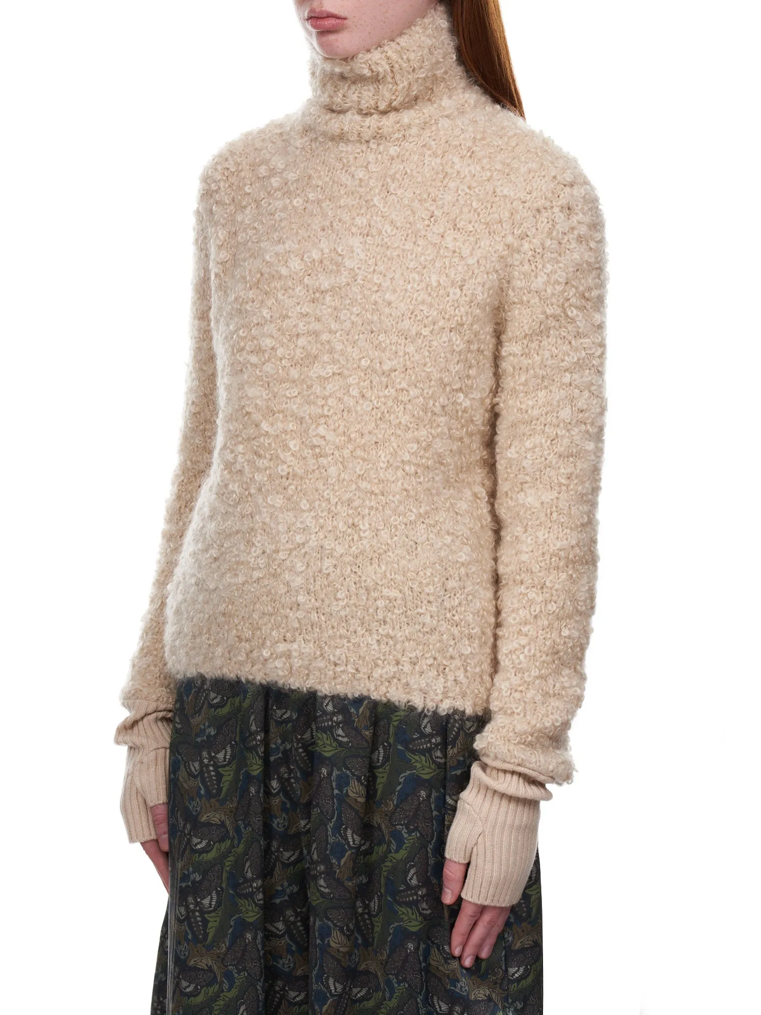Turtleneck Sweater (UC2A1905-1-LIGHT-BEIGE) sold by lorenzo product image thumbnail 2