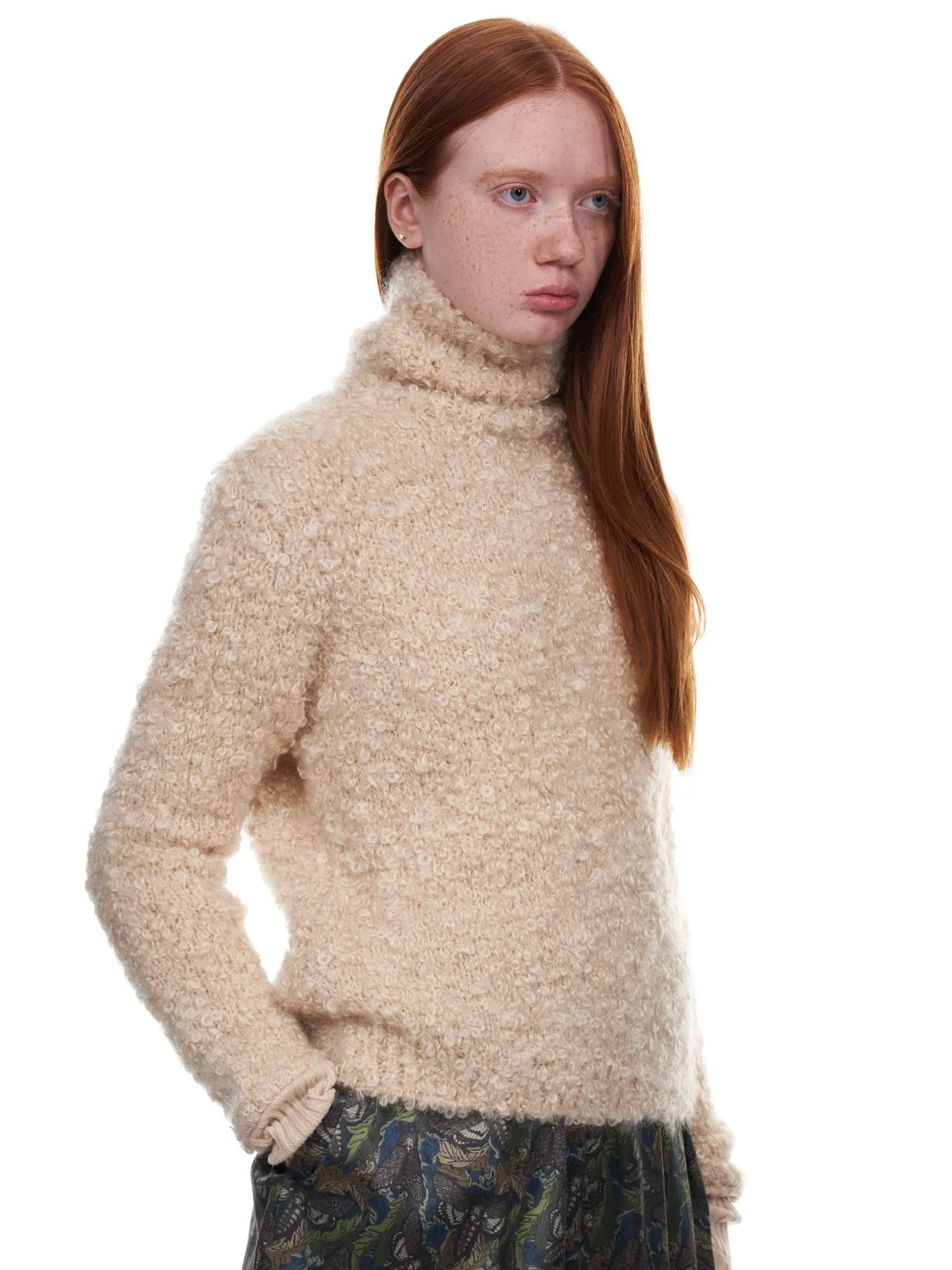 Turtleneck Sweater (UC2A1905-1-LIGHT-BEIGE) sold by lorenzo product image thumbnail 4
