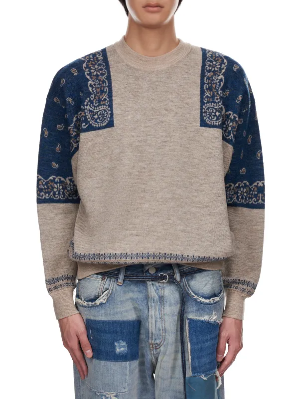 Bandana Sweater (K2109KN027-NAVY) sold by lorenzo