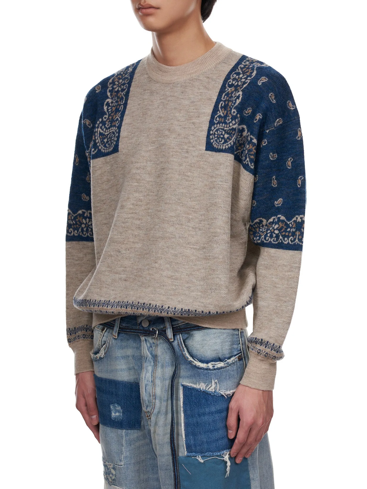 Bandana Sweater (K2109KN027-NAVY) sold by lorenzo product image thumbnail 2