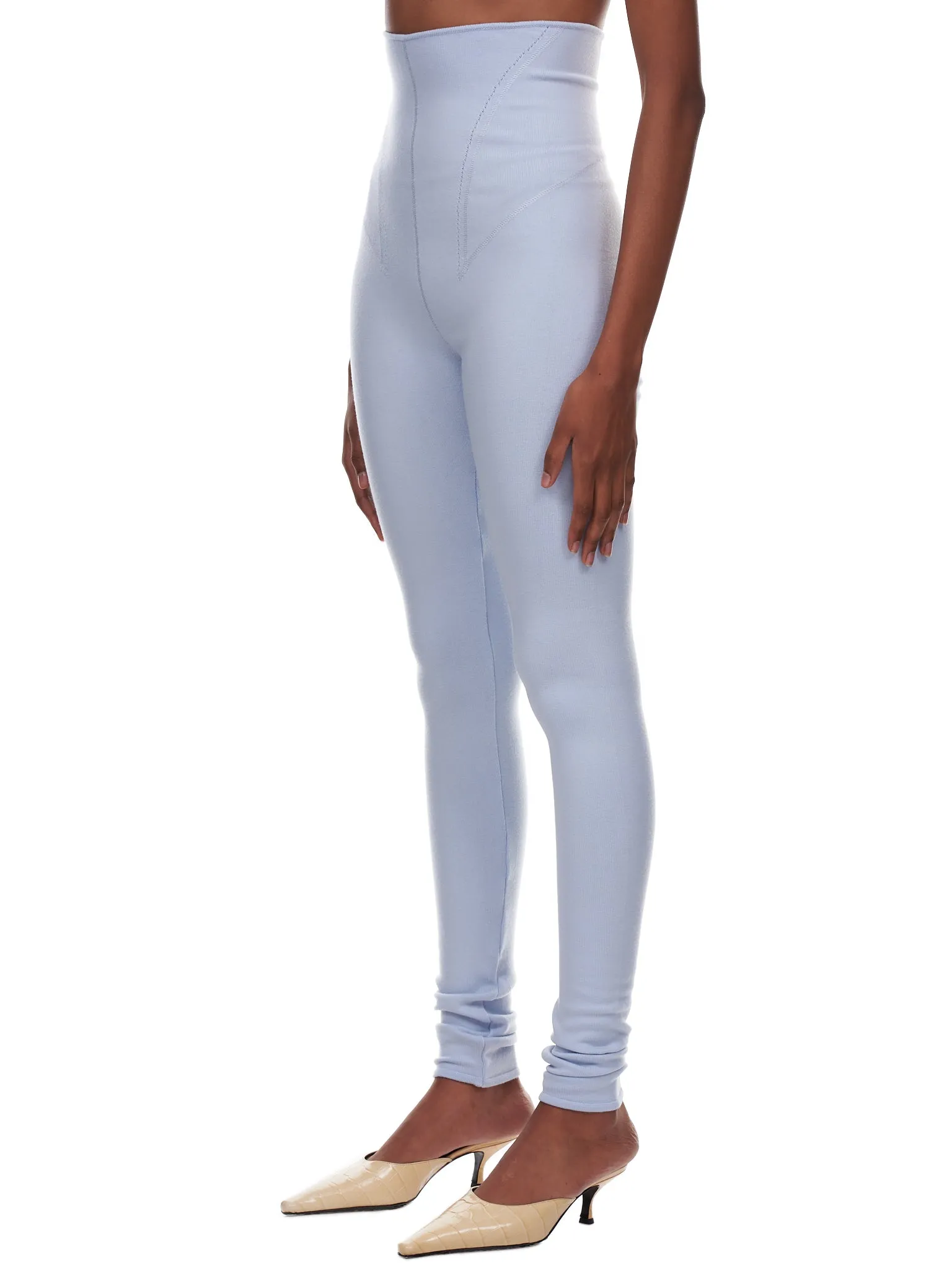 High Waisted Leggings (TR304-KN-WO-CLOUDBLUE) sold by lorenzo product image thumbnail 2