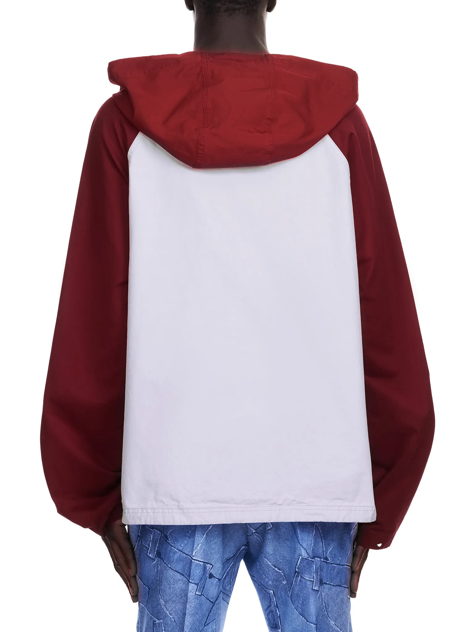 Colorblock Cotton Parka (CUMU0228QS-TCY67-BLUE-RED-LILA) sold by lorenzo product image thumbnail 3