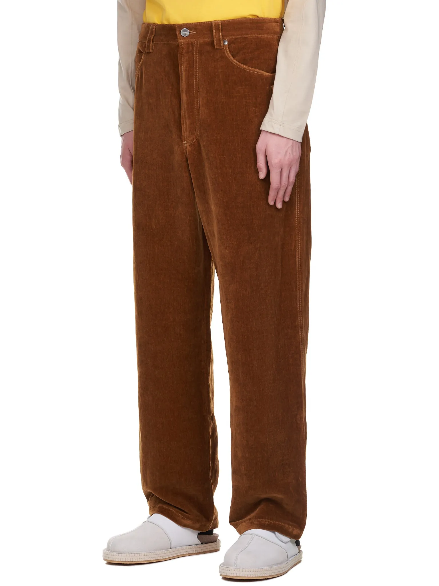 Le Pantalon Velours (216PA004-1110-BROWN) sold by lorenzo product image thumbnail 2