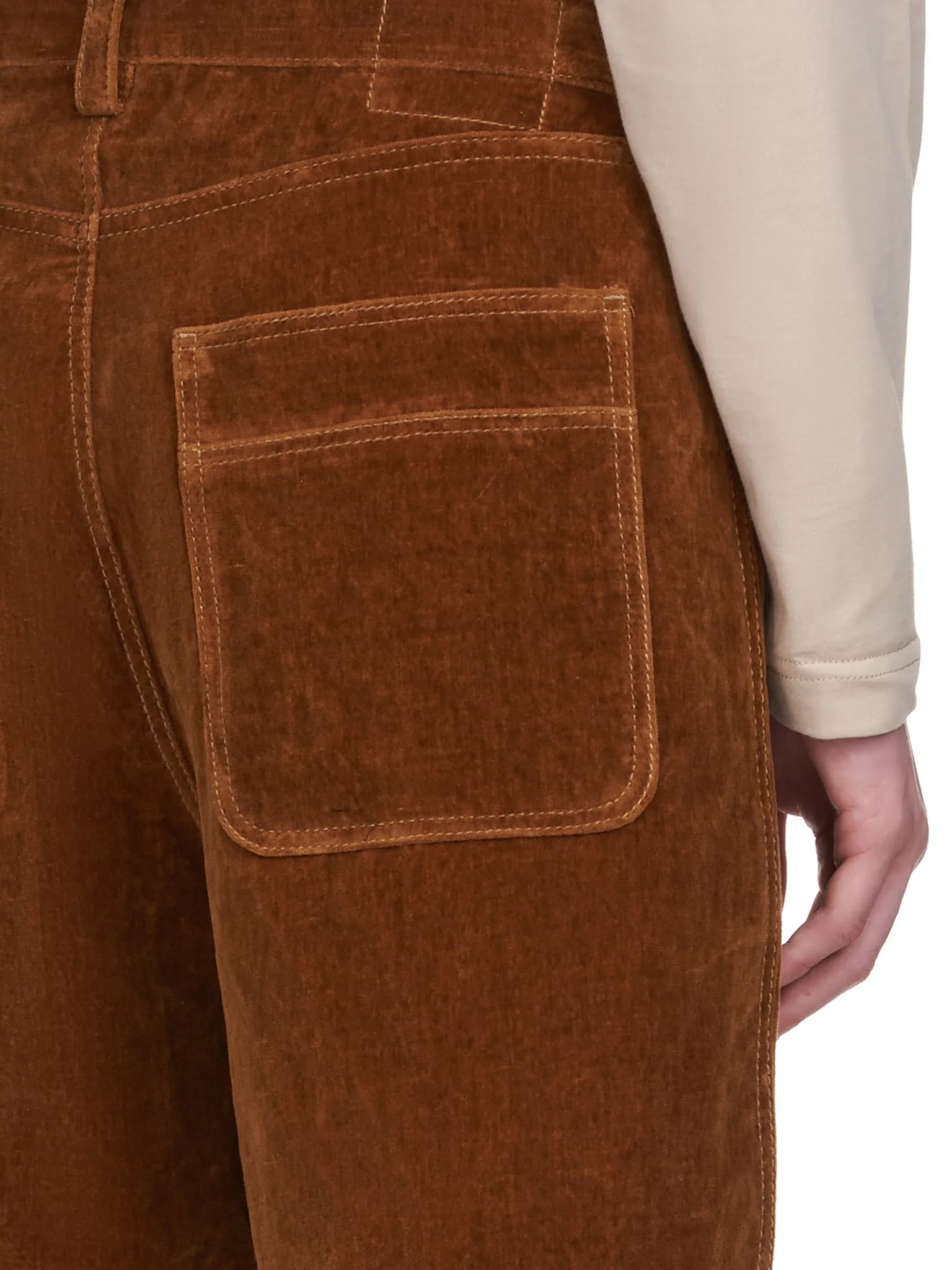Le Pantalon Velours (216PA004-1110-BROWN) sold by lorenzo product image thumbnail 4