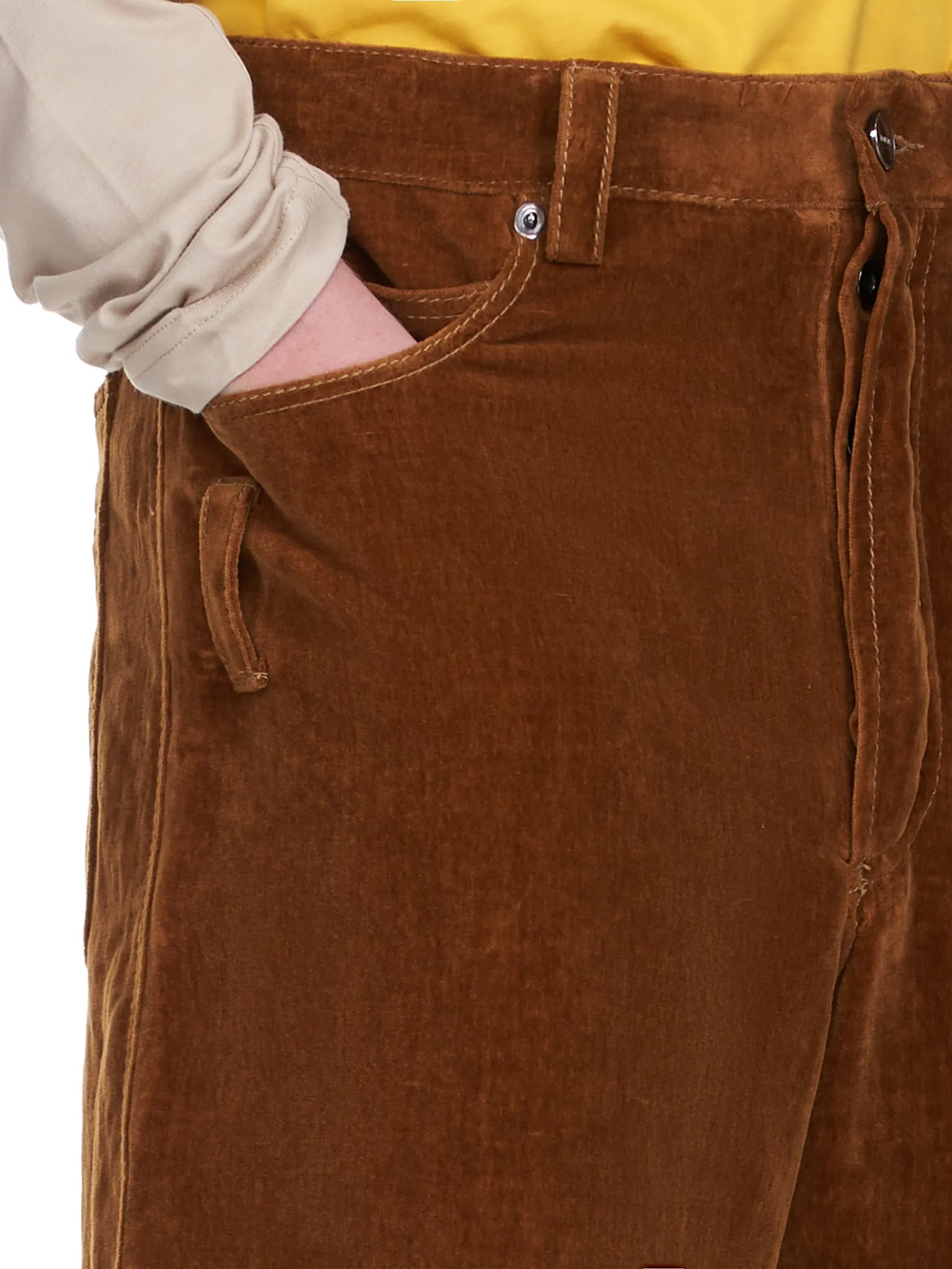 Le Pantalon Velours (216PA004-1110-BROWN) sold by lorenzo product image thumbnail 5