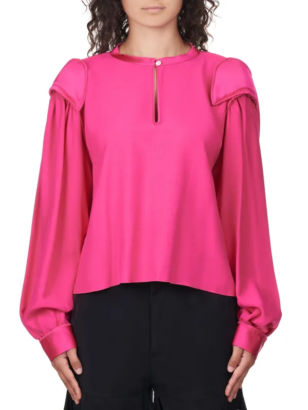 Reversed Blouse (S62DL0047-S54213-FUSCHIA) sold by lorenzo