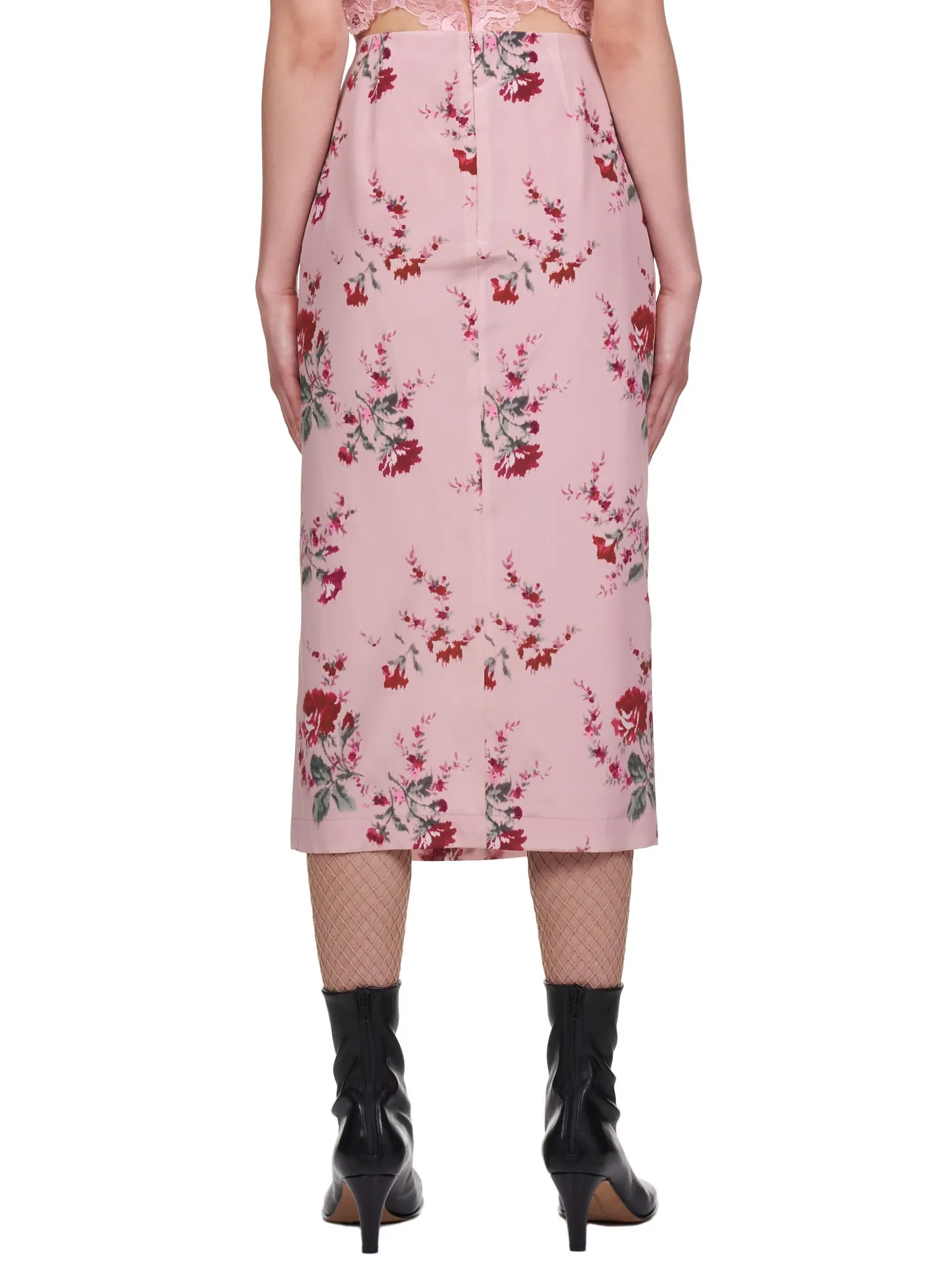 Rose De Chine Print Skirt (2G027A-146-PINK) sold by lorenzo product image thumbnail 3