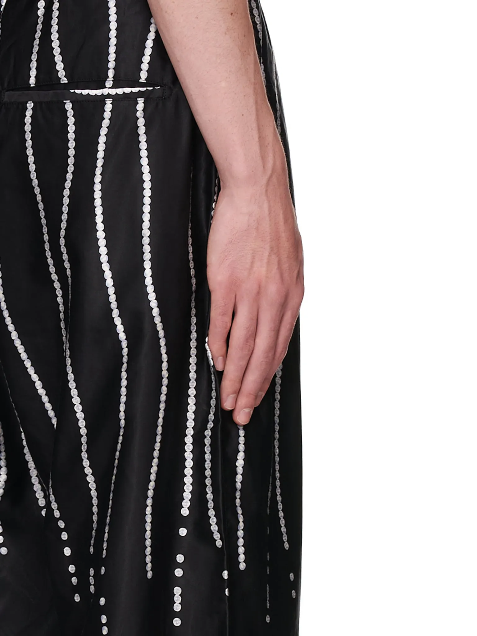 Staggered Pearl Easy Trousers (K2105LP136-BLACK) sold by lorenzo product image thumbnail 5