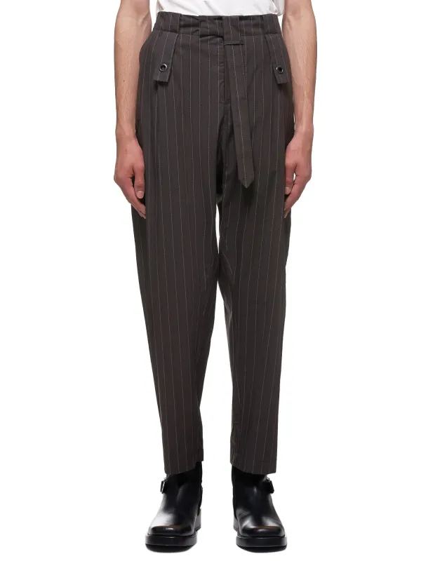 Utility Trousers (MWOTRS03-GRAY-PINSTRIPE) sold by lorenzo
