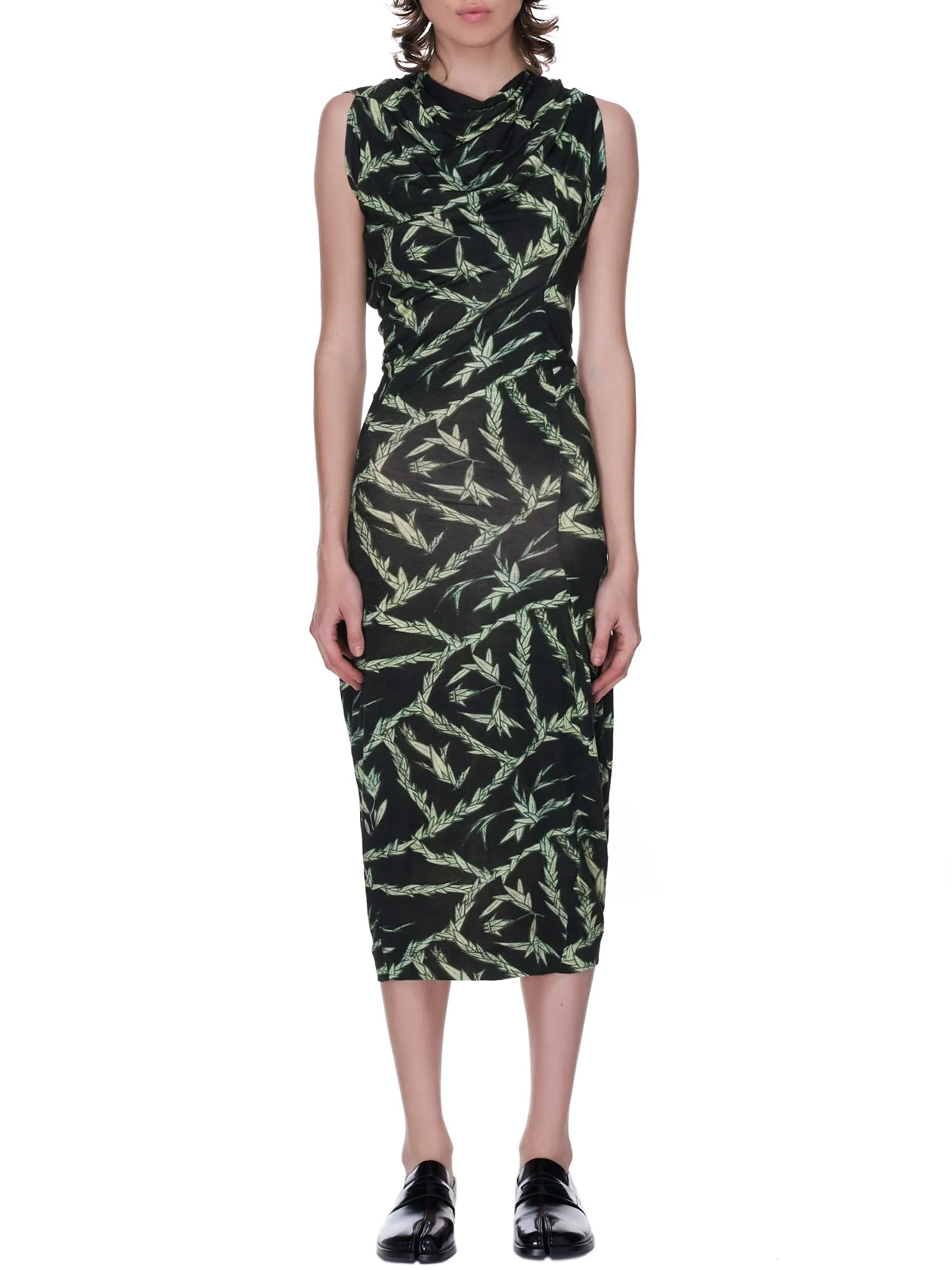 Johanna Dress (87028102-558-CT-LEAF-PRINT) sold by lorenzo