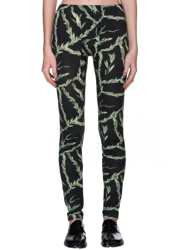Johanna Leggings (87028301-558-CT-LEAF-PRINT) made by Vivienne Westwood