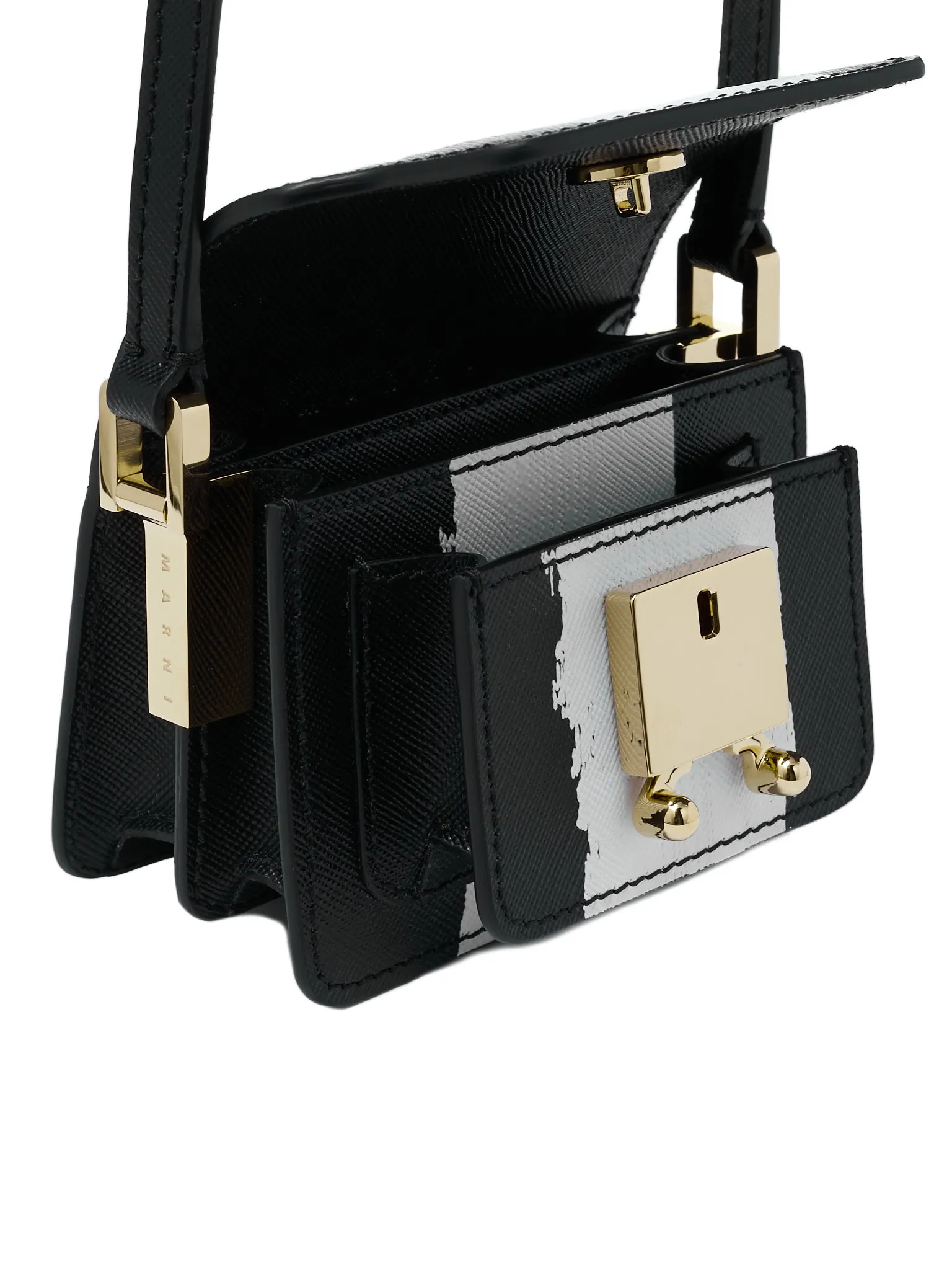 Nano Trunk Bag (SBMP0079L1-BLACK-WHITE) sold by lorenzo product image thumbnail 5