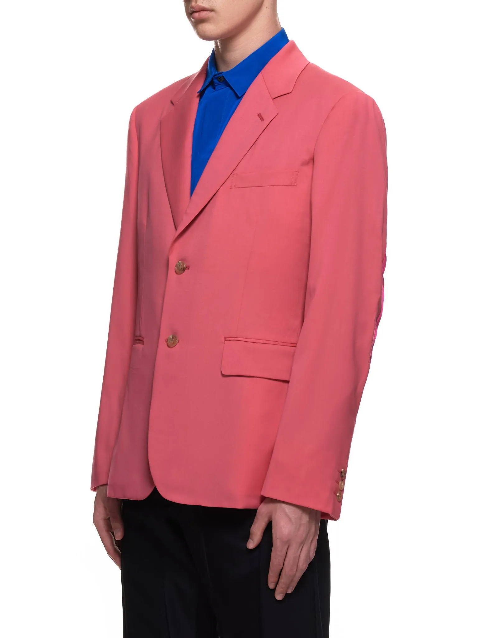 Armpit Seam Ripped Blazer (PF-J033-051-DARK-PINK) sold by lorenzo product image thumbnail 2