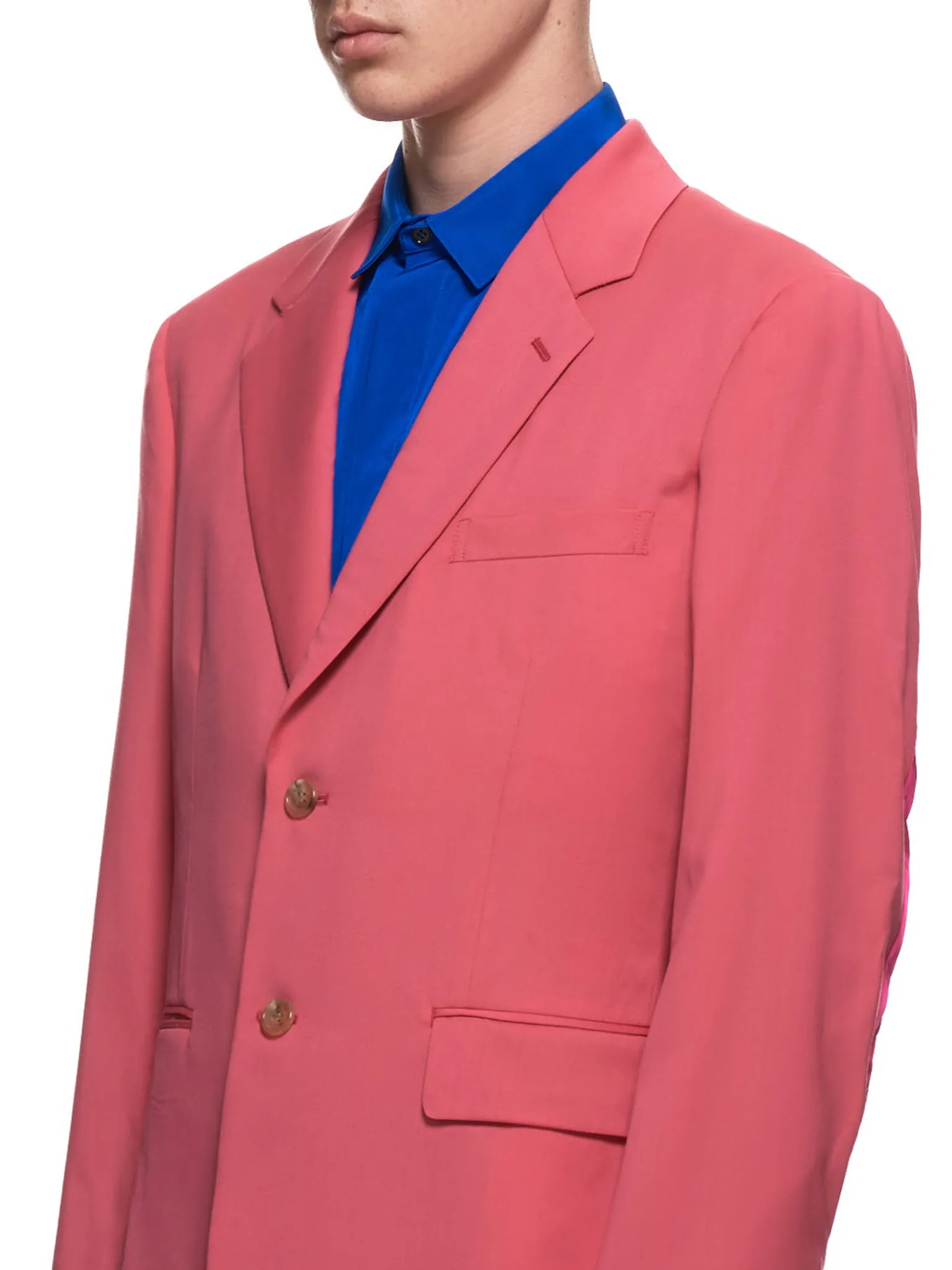 Armpit Seam Ripped Blazer (PF-J033-051-DARK-PINK) sold by lorenzo product image thumbnail 4