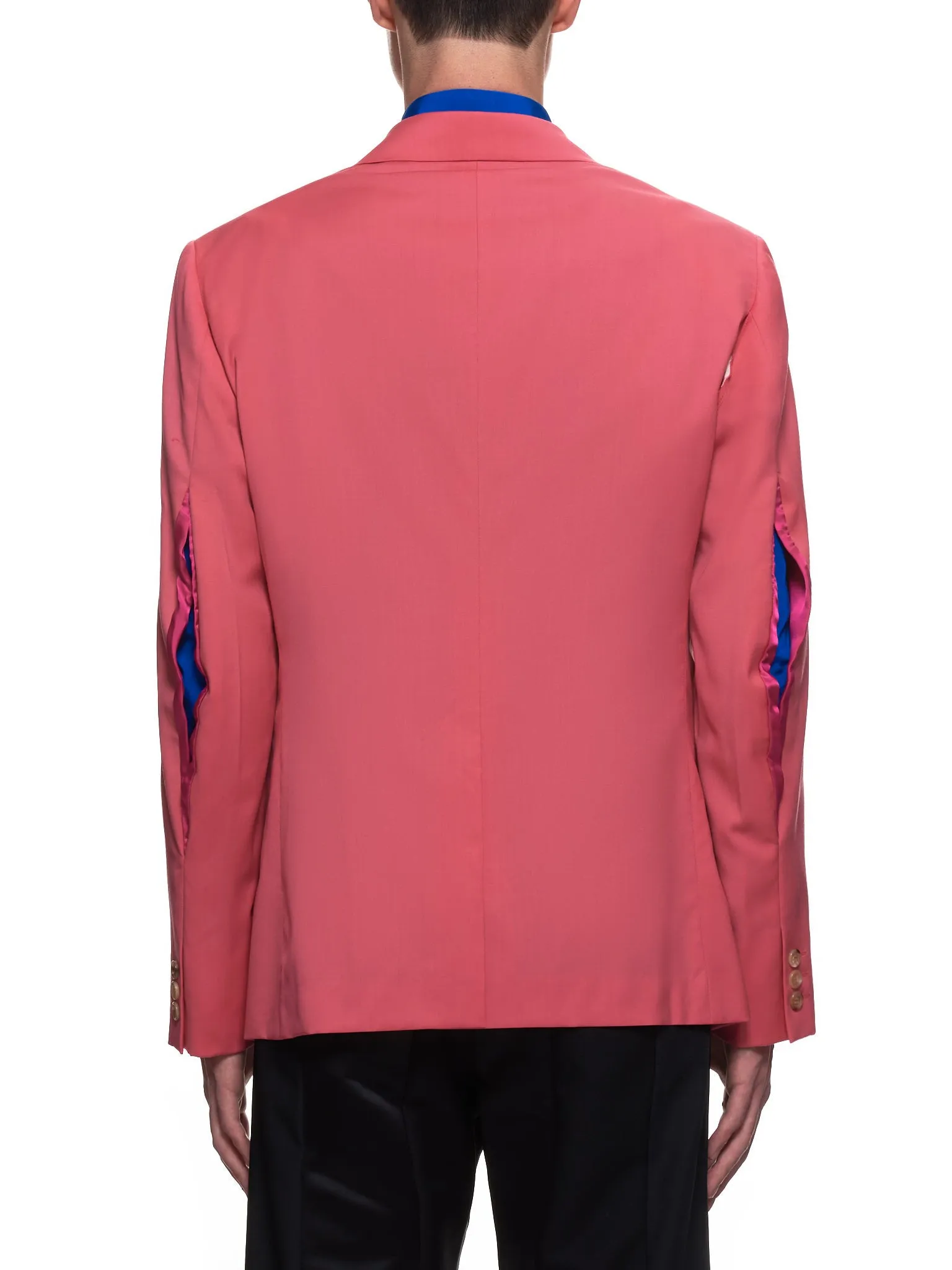 Armpit Seam Ripped Blazer (PF-J033-051-DARK-PINK) sold by lorenzo product image thumbnail 3