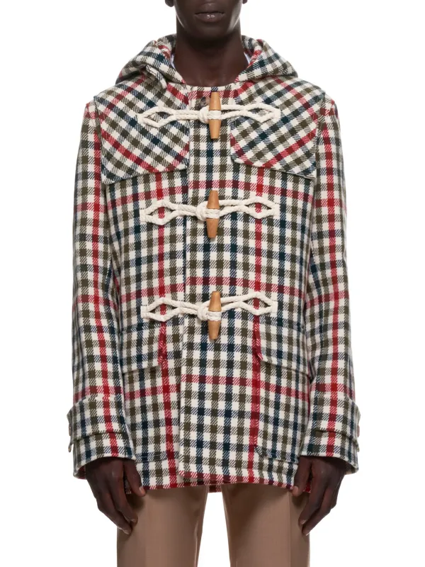 Short Duffle Coat (CO0092-560-FOREST-GREEN) sold by lorenzo