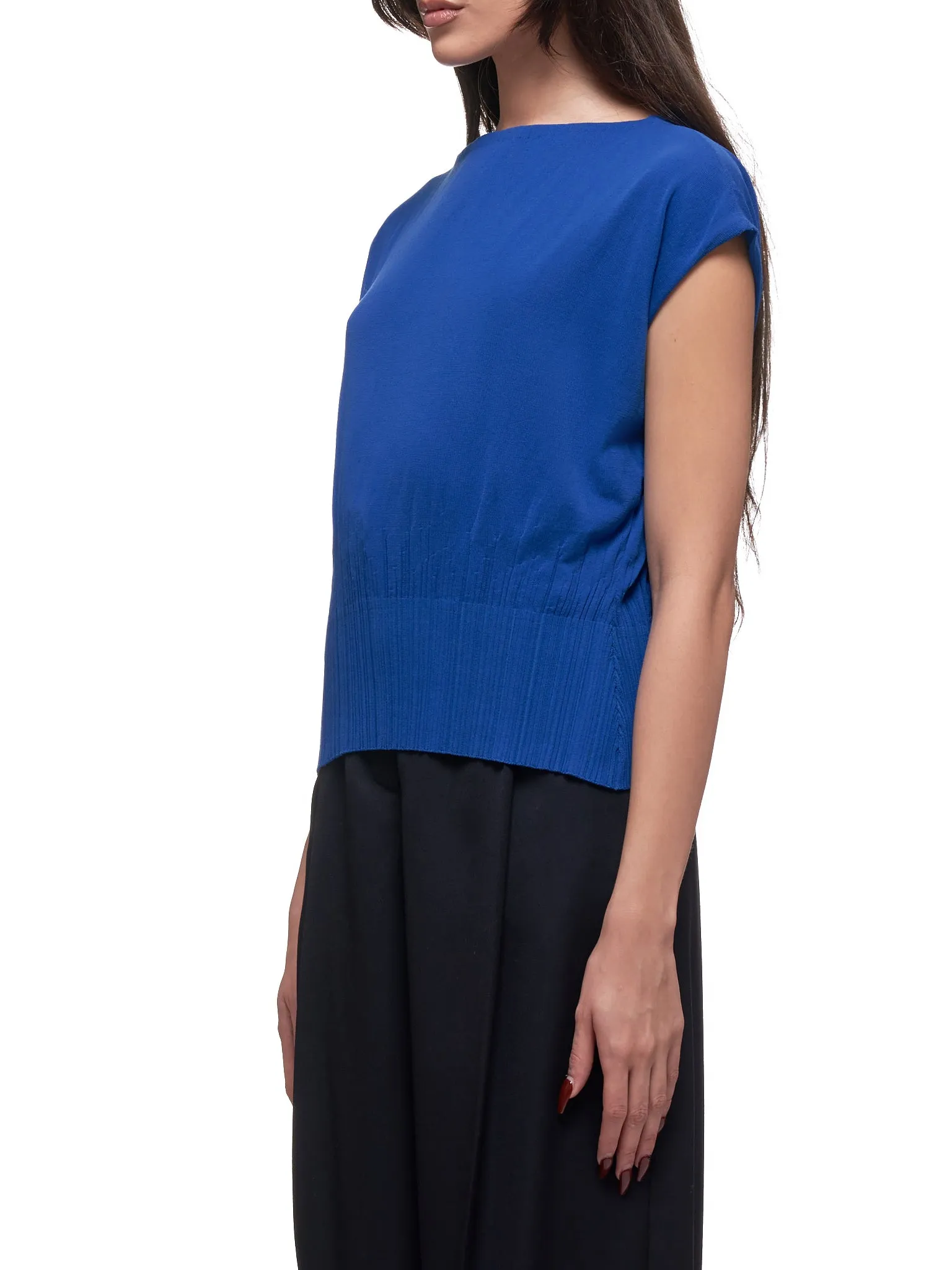 Cinched Blouse (EMPU032ML0456-U4331-BLUE) sold by lorenzo product image thumbnail 2