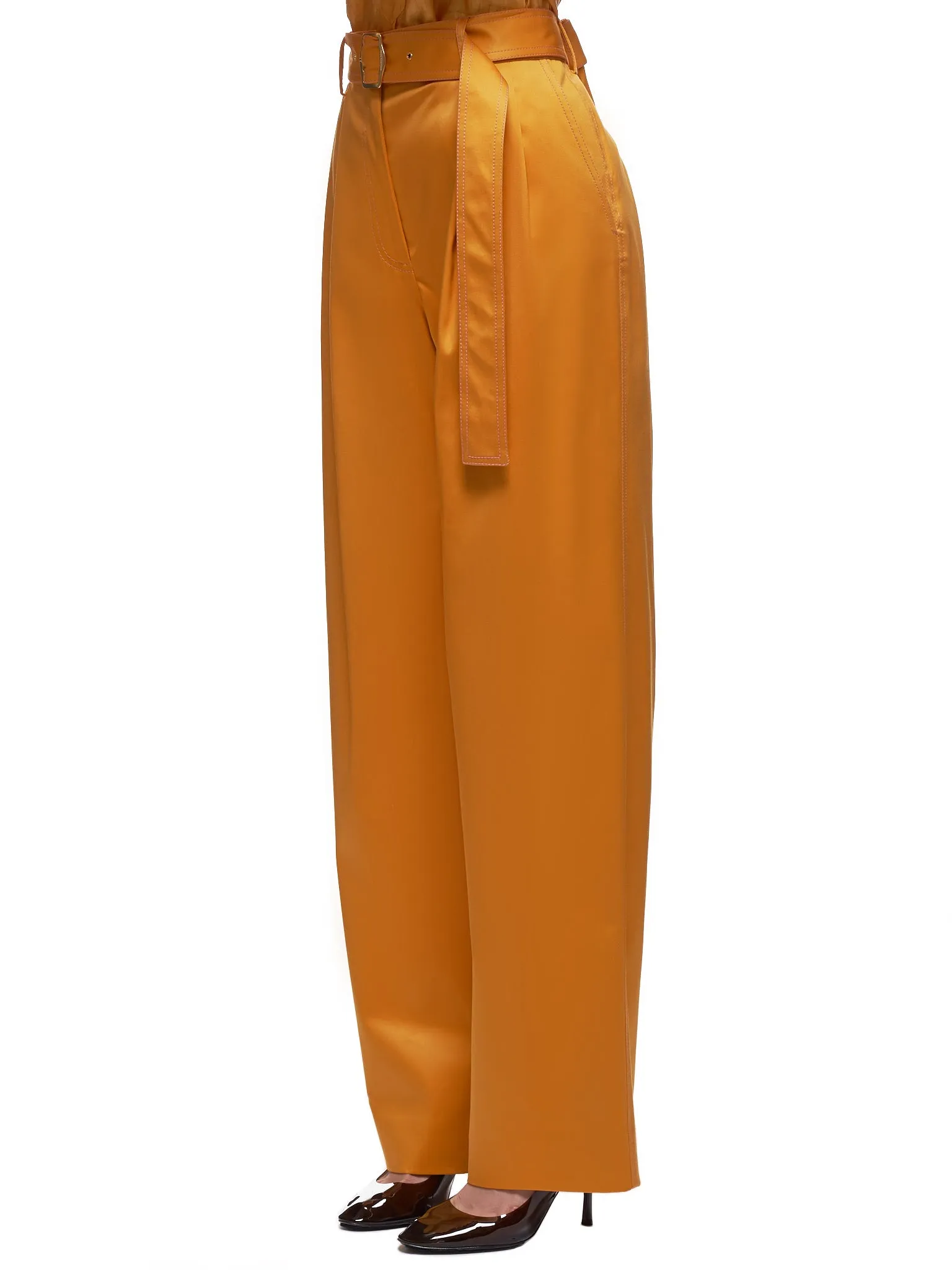 Blanche Front Pleated Trousers (16SZ6003-APRICOT) sold by lorenzo product image thumbnail 2