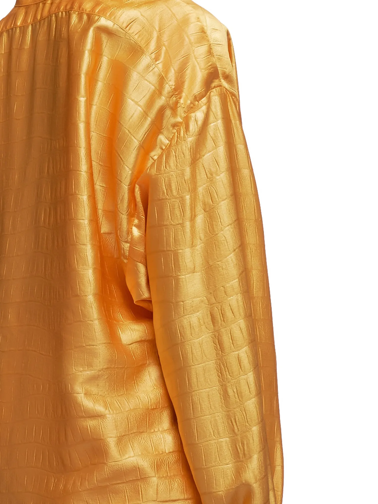 Satin Azra Embossed Tunic Shirt (16IA3108-APRICOT) sold by lorenzo product image thumbnail 5