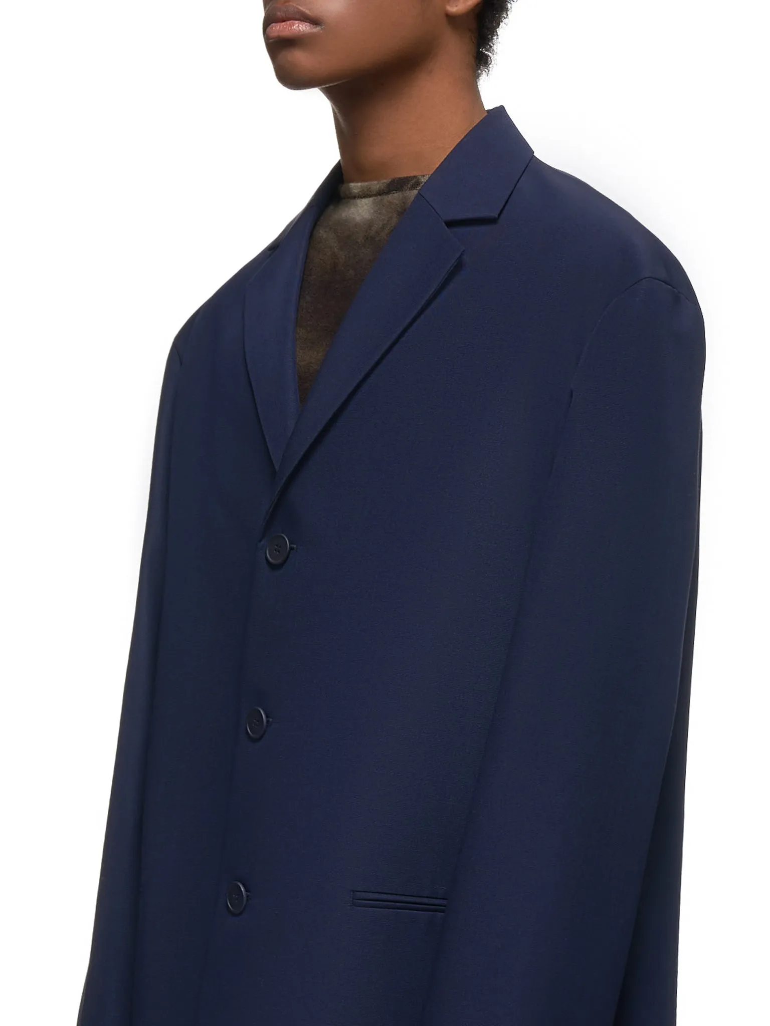 Virgin Fleece Wool Suit Jacket (120401-NAVY) sold by lorenzo product image thumbnail 4